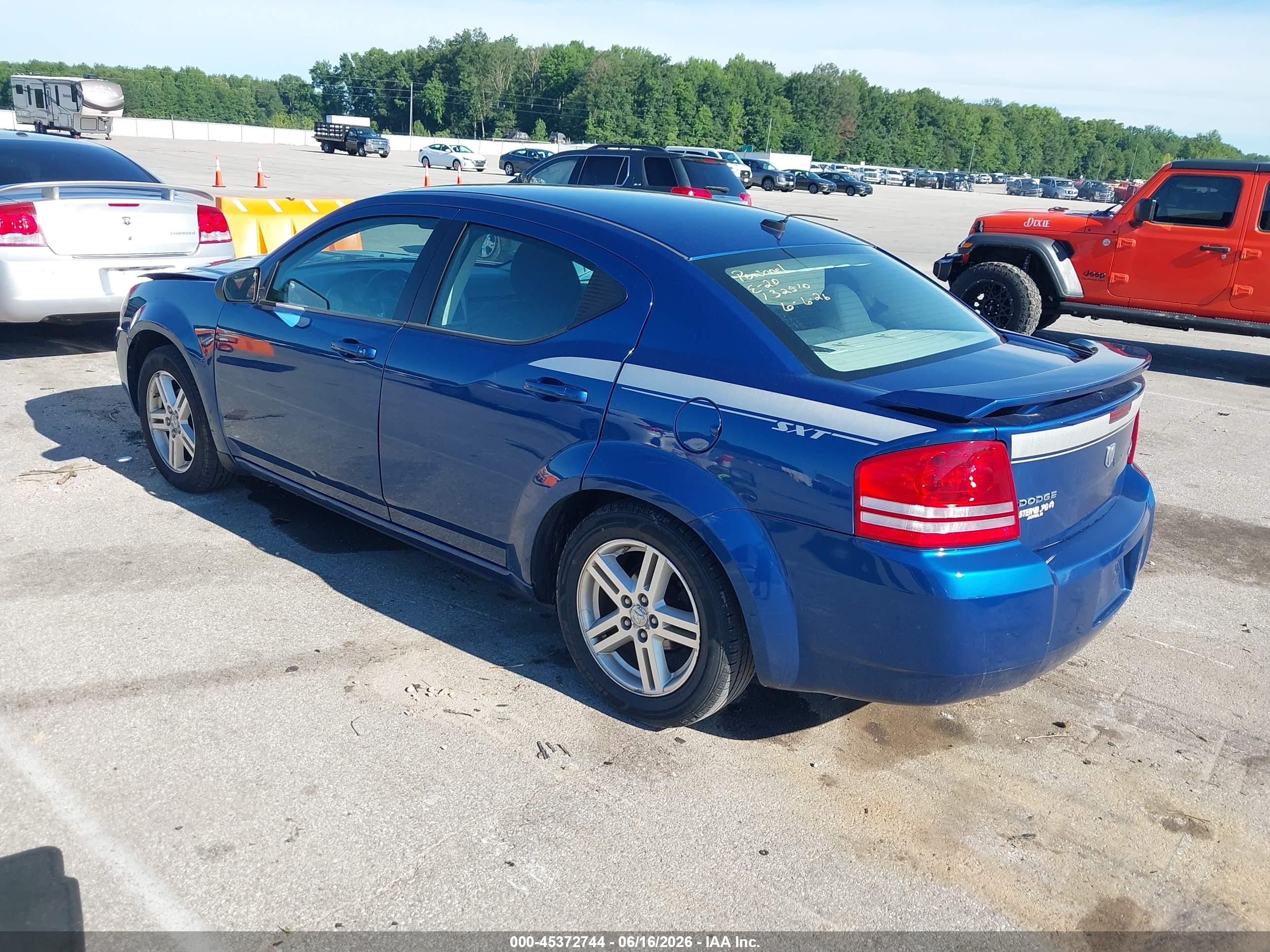 2009 Dodge Avenger R/t Blue vin: 1B3LC56B89N548887