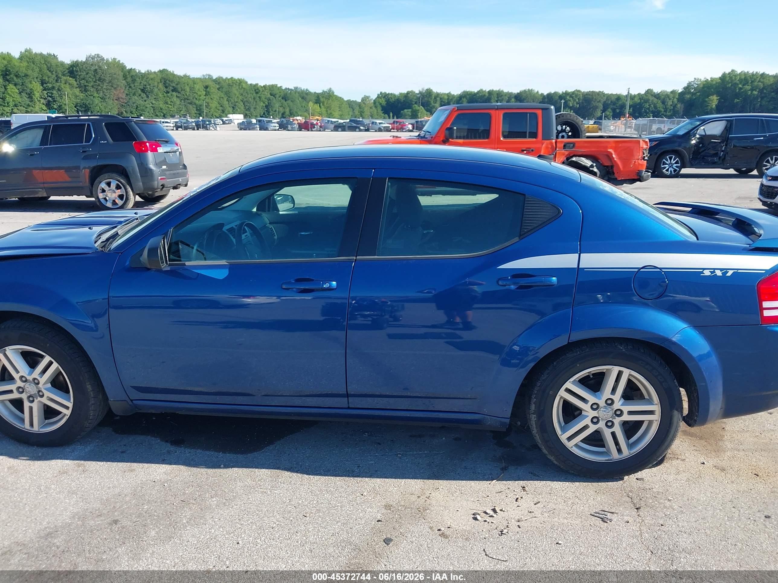 2009 Dodge Avenger R/t Blue vin: 1B3LC56B89N548887
