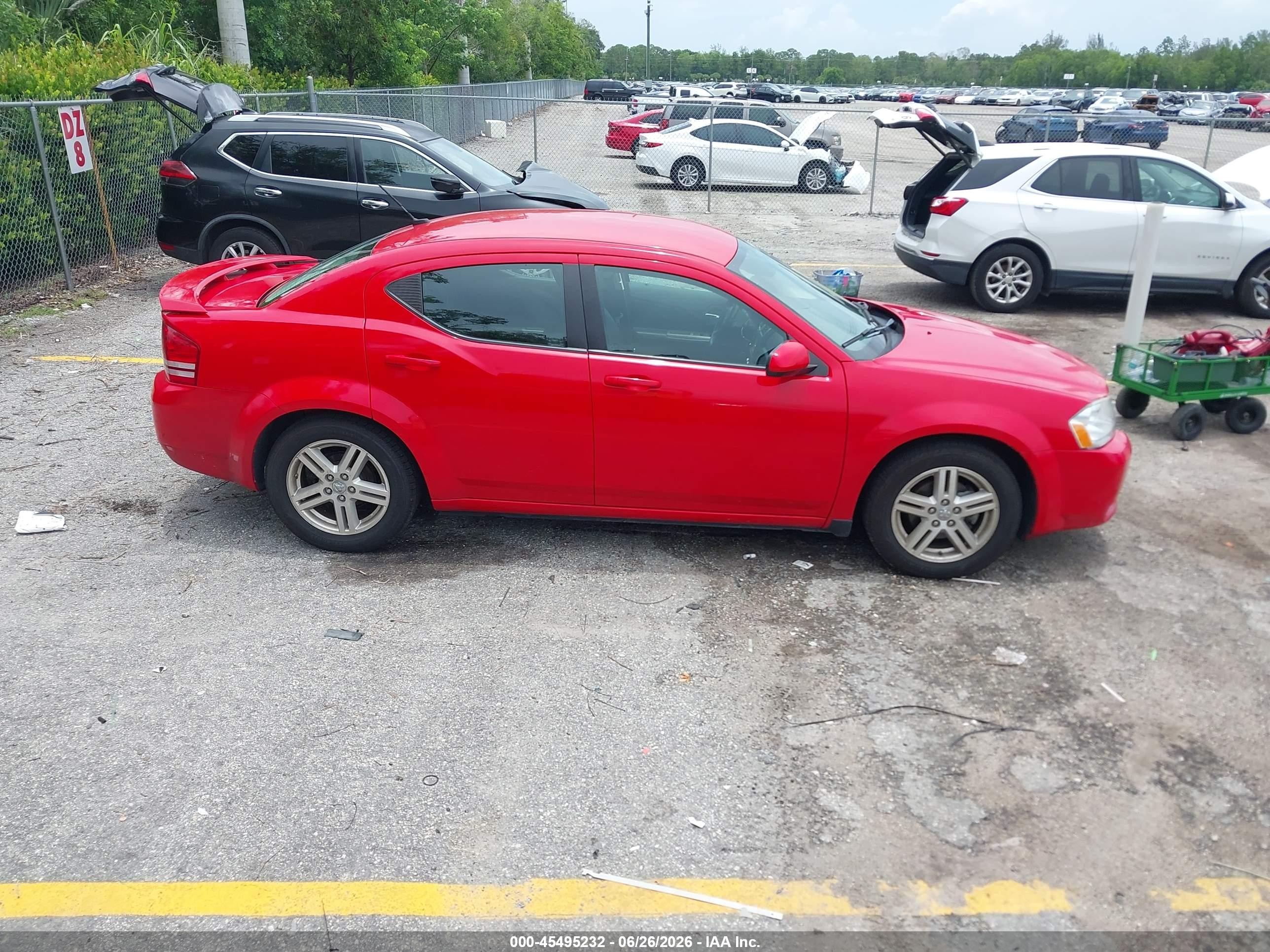 2009 Dodge Avenger Sxt Красный vin: 1B3LC56B99N553564