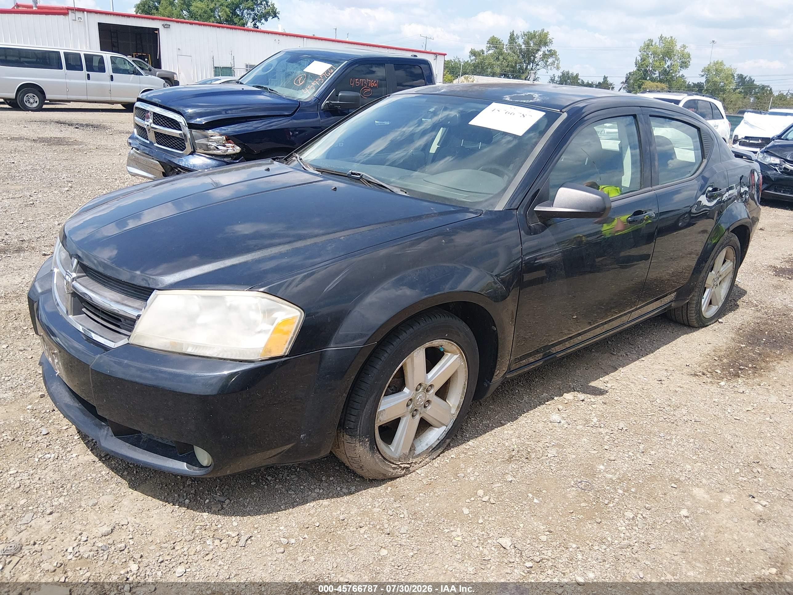2009 Dodge Avenger Sxt Black vin: 1B3LC56D79N532116