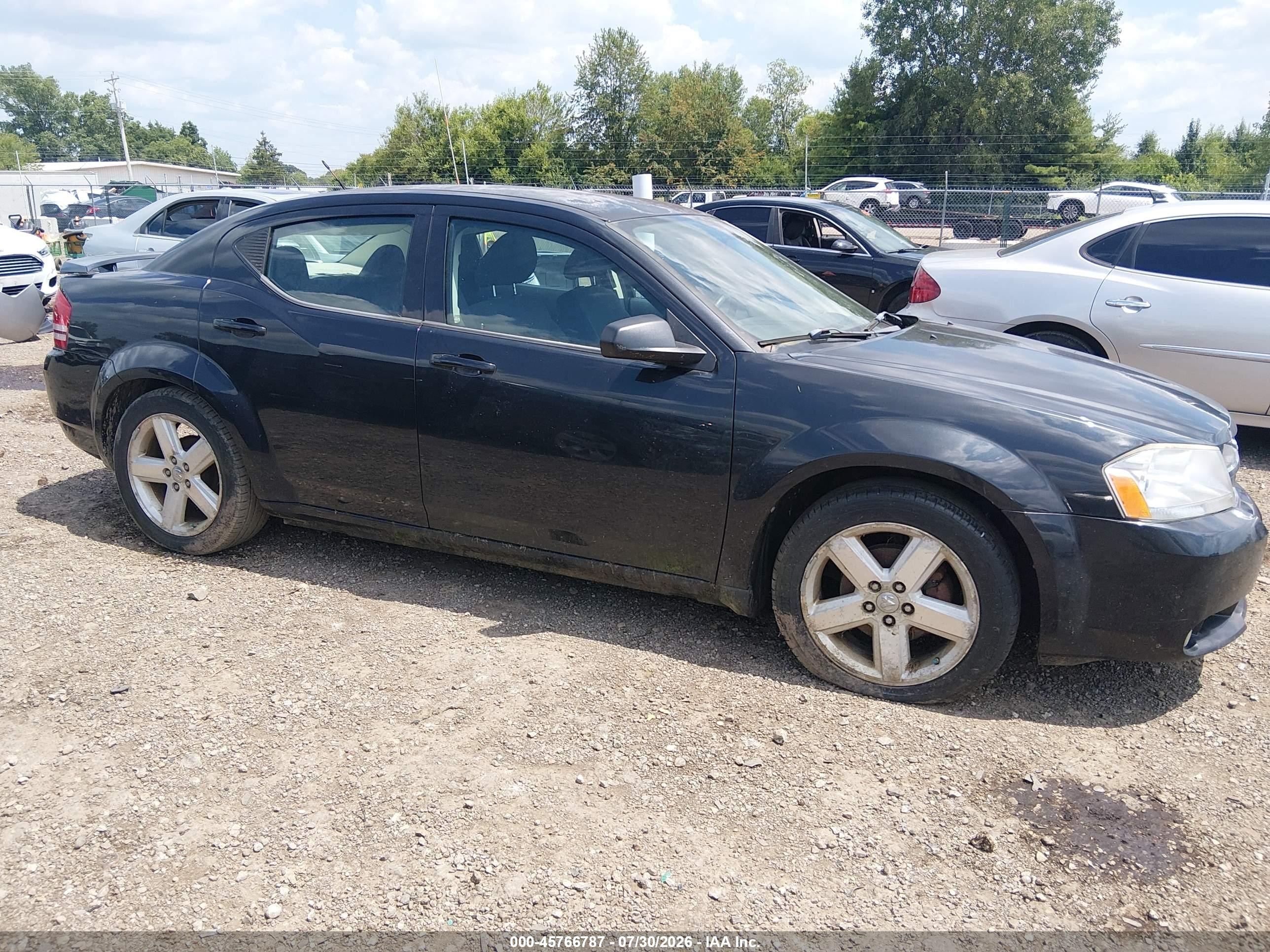 2009 Dodge Avenger Sxt Black vin: 1B3LC56D79N532116