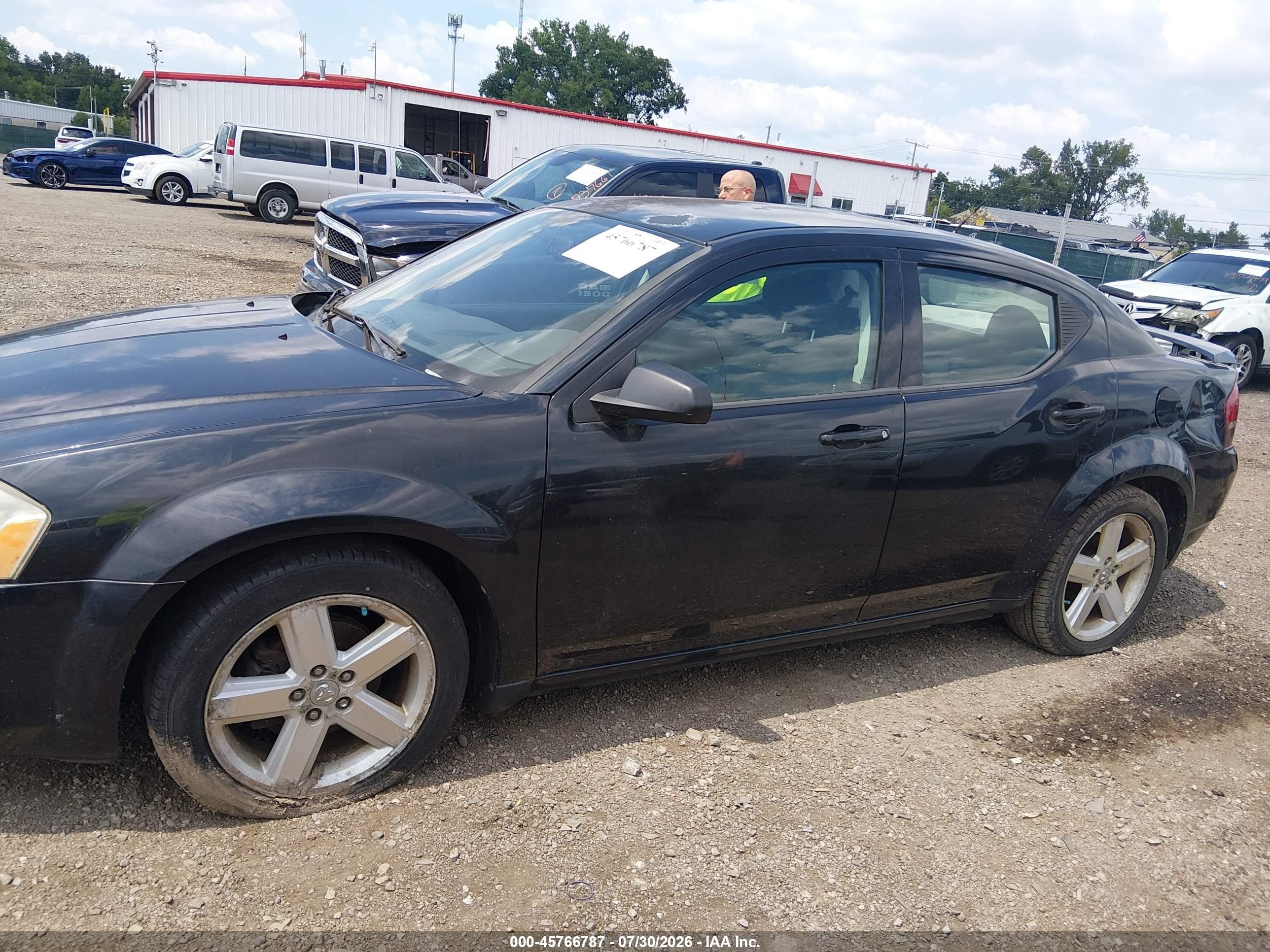 2009 Dodge Avenger Sxt Black vin: 1B3LC56D79N532116