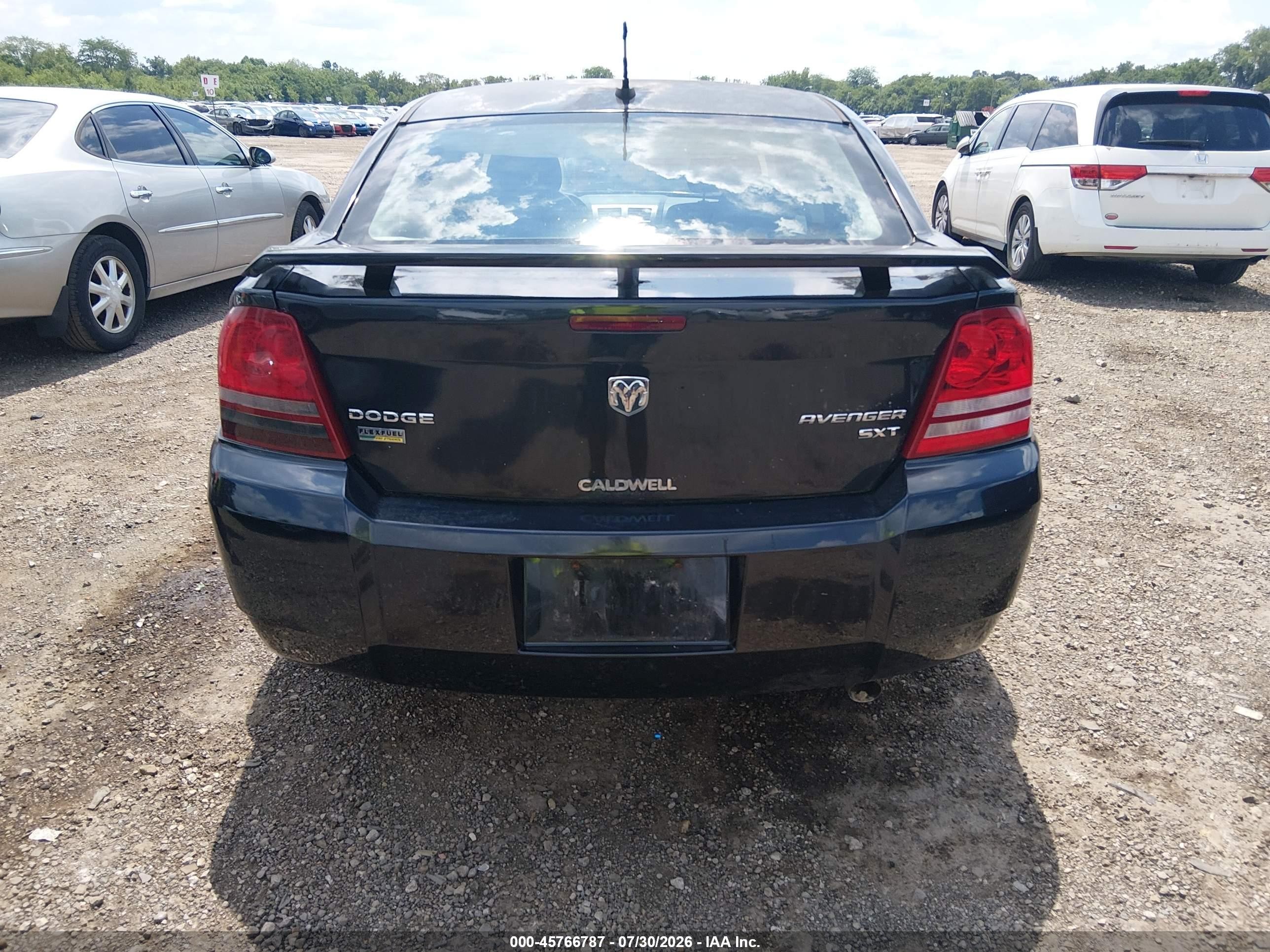 2009 Dodge Avenger Sxt Black vin: 1B3LC56D79N532116