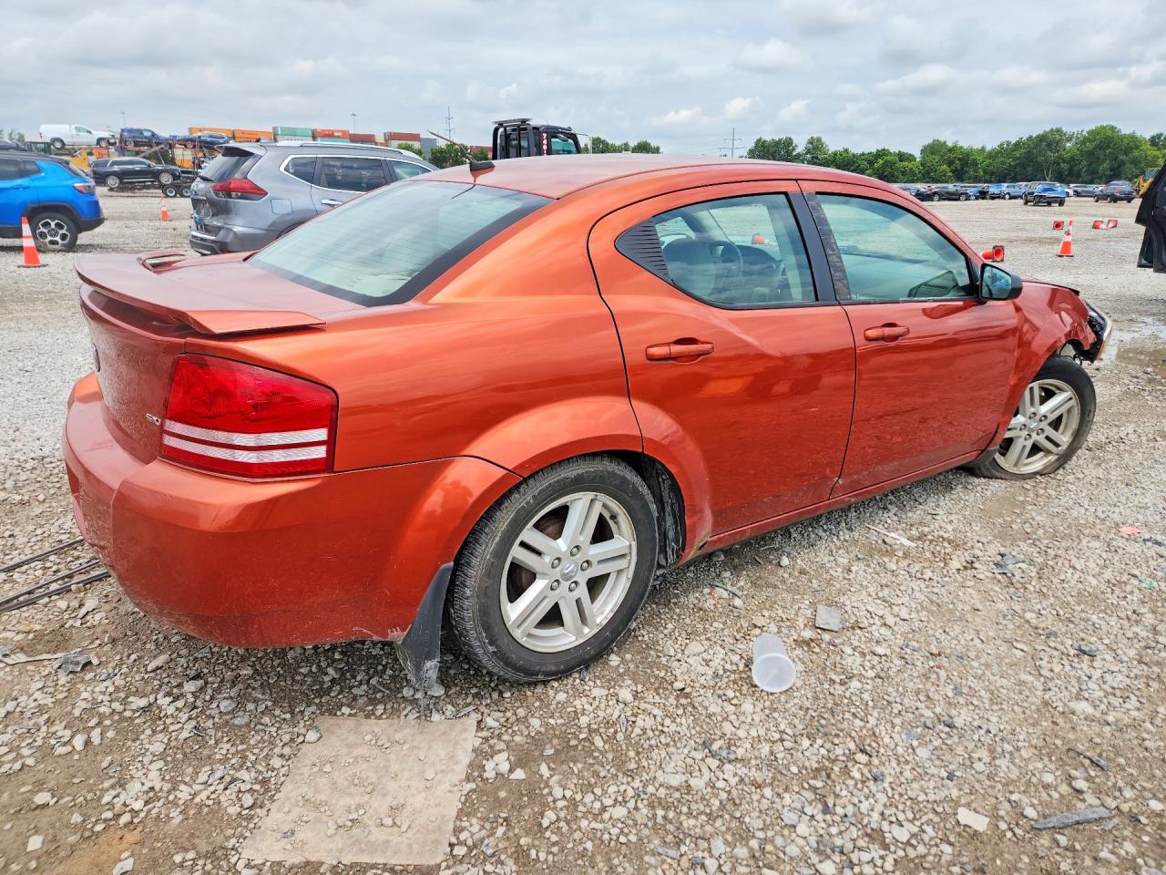 2008 Dodge Avenger Sxt Orange vin: 1B3LC56J28N190840