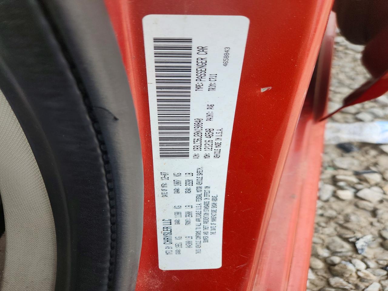 2008 Dodge Avenger Sxt Orange vin: 1B3LC56J28N190840
