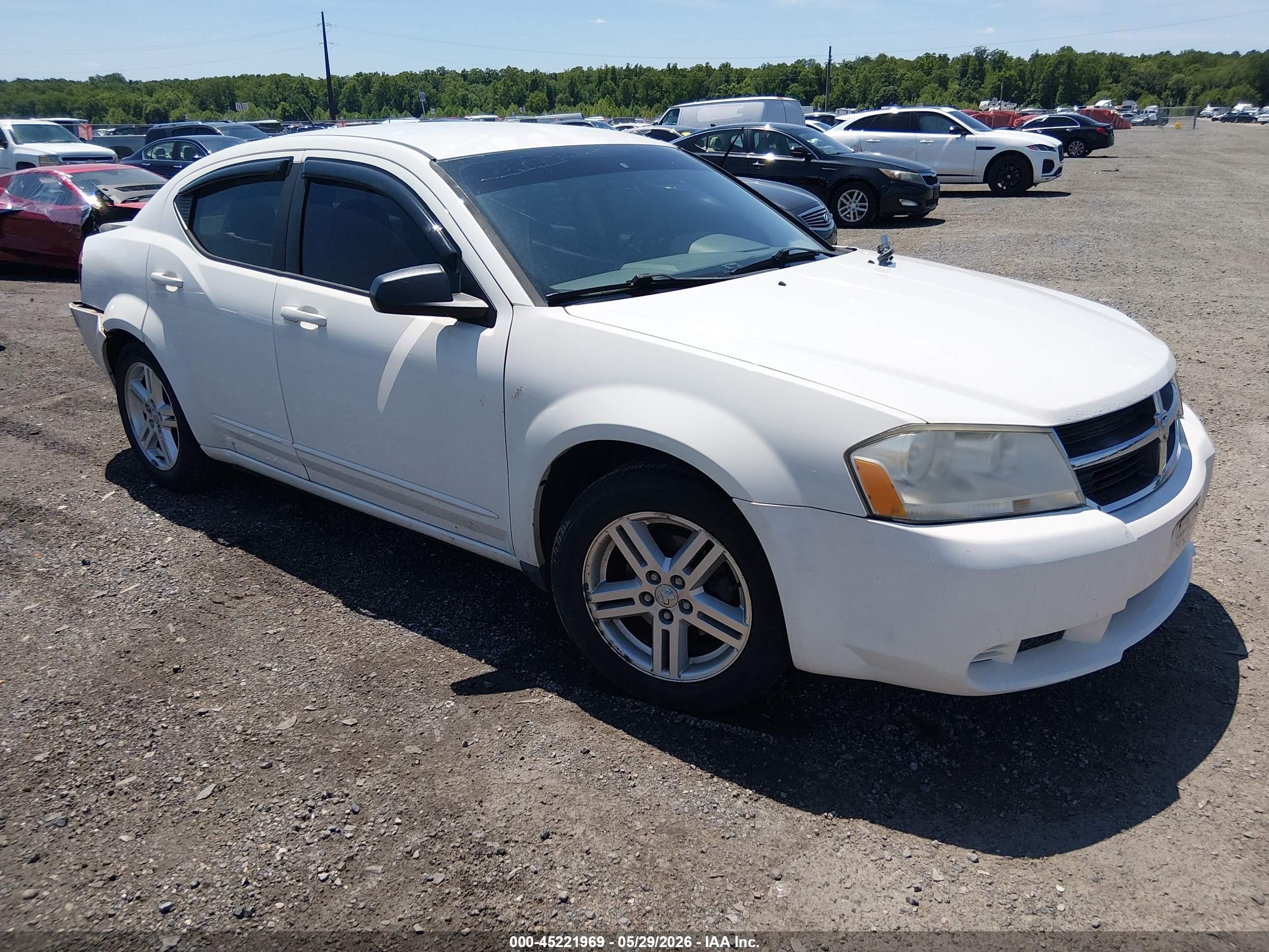 2008 Dodge Avenger Sxt White vin: 1B3LC56JX8N252937