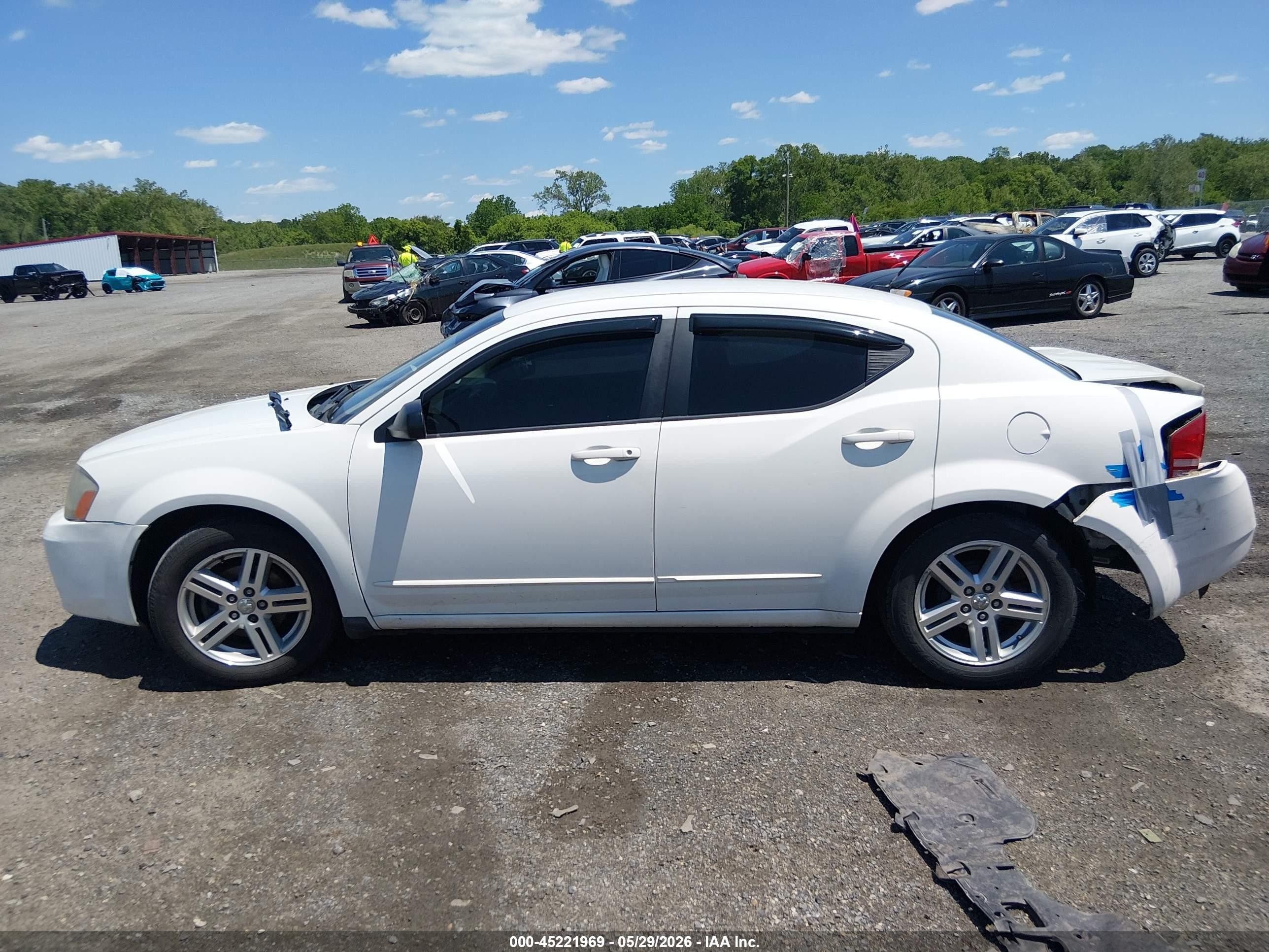 2008 Dodge Avenger Sxt White vin: 1B3LC56JX8N252937