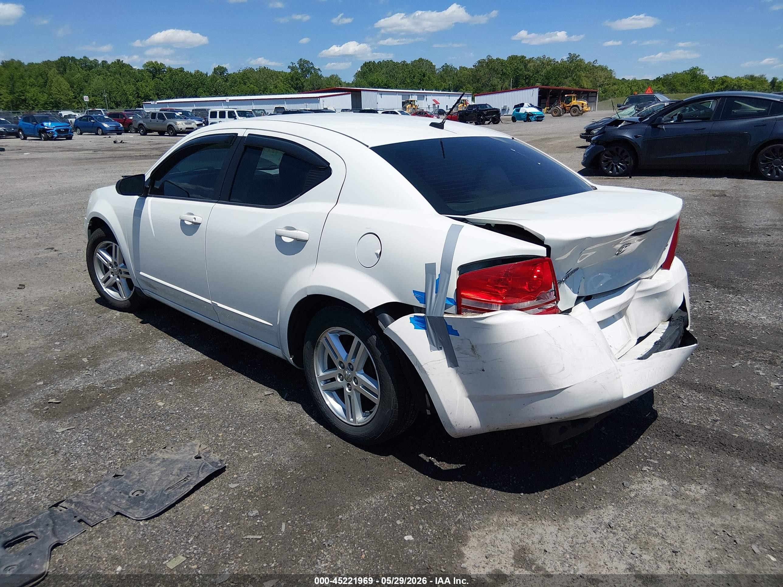 2008 Dodge Avenger Sxt White vin: 1B3LC56JX8N252937