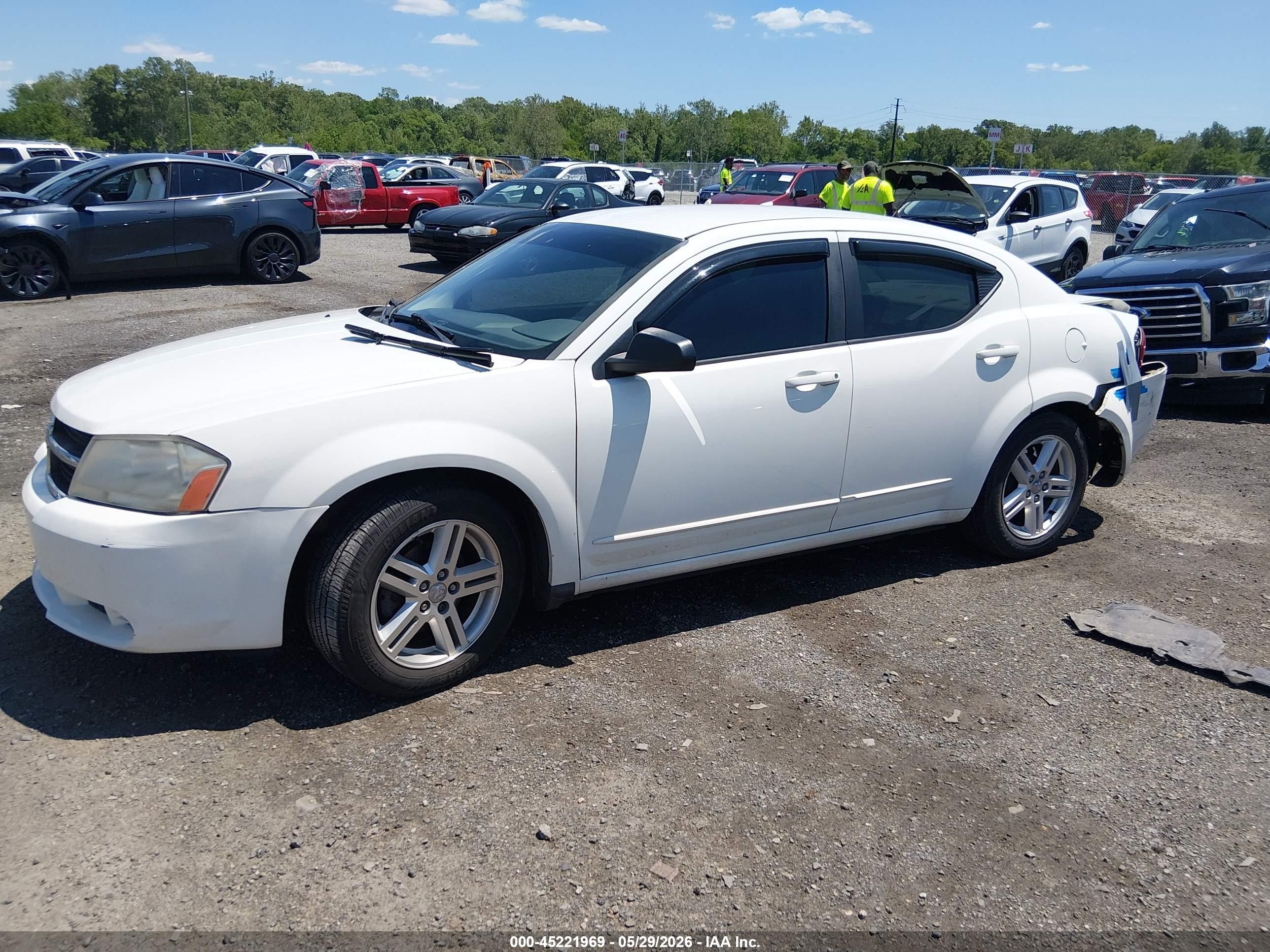 2008 Dodge Avenger Sxt White vin: 1B3LC56JX8N252937