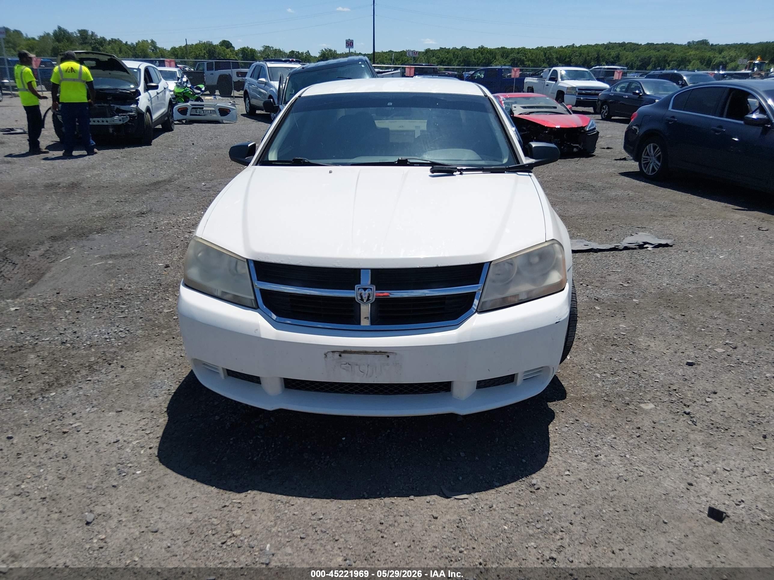 2008 Dodge Avenger Sxt White vin: 1B3LC56JX8N252937
