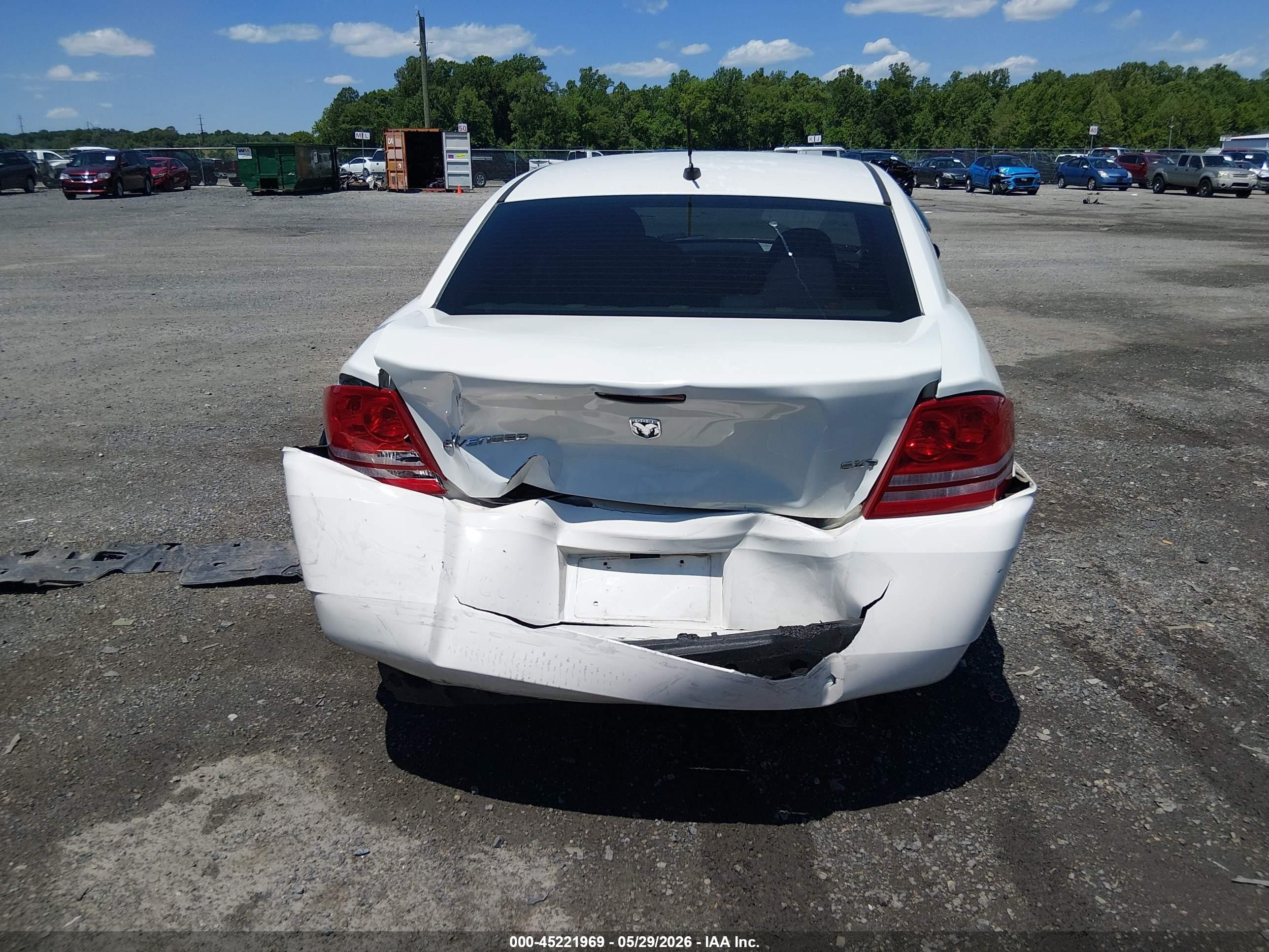 2008 Dodge Avenger Sxt White vin: 1B3LC56JX8N252937