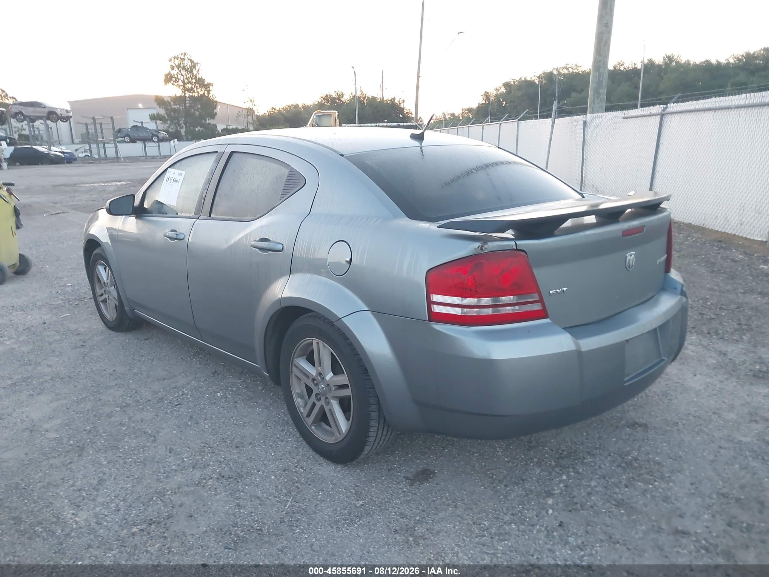 2008 Dodge Avenger Sxt Gray vin: 1B3LC56K28N282135