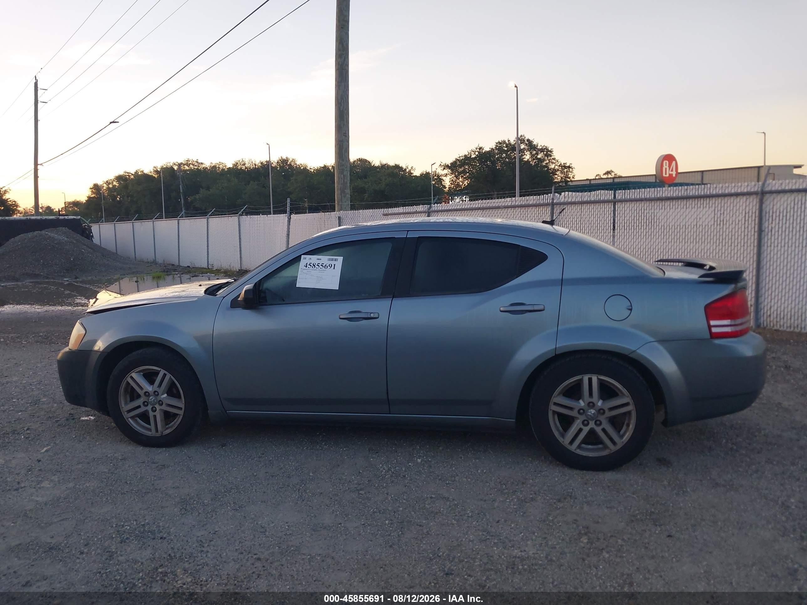 2008 Dodge Avenger Sxt Gray vin: 1B3LC56K28N282135