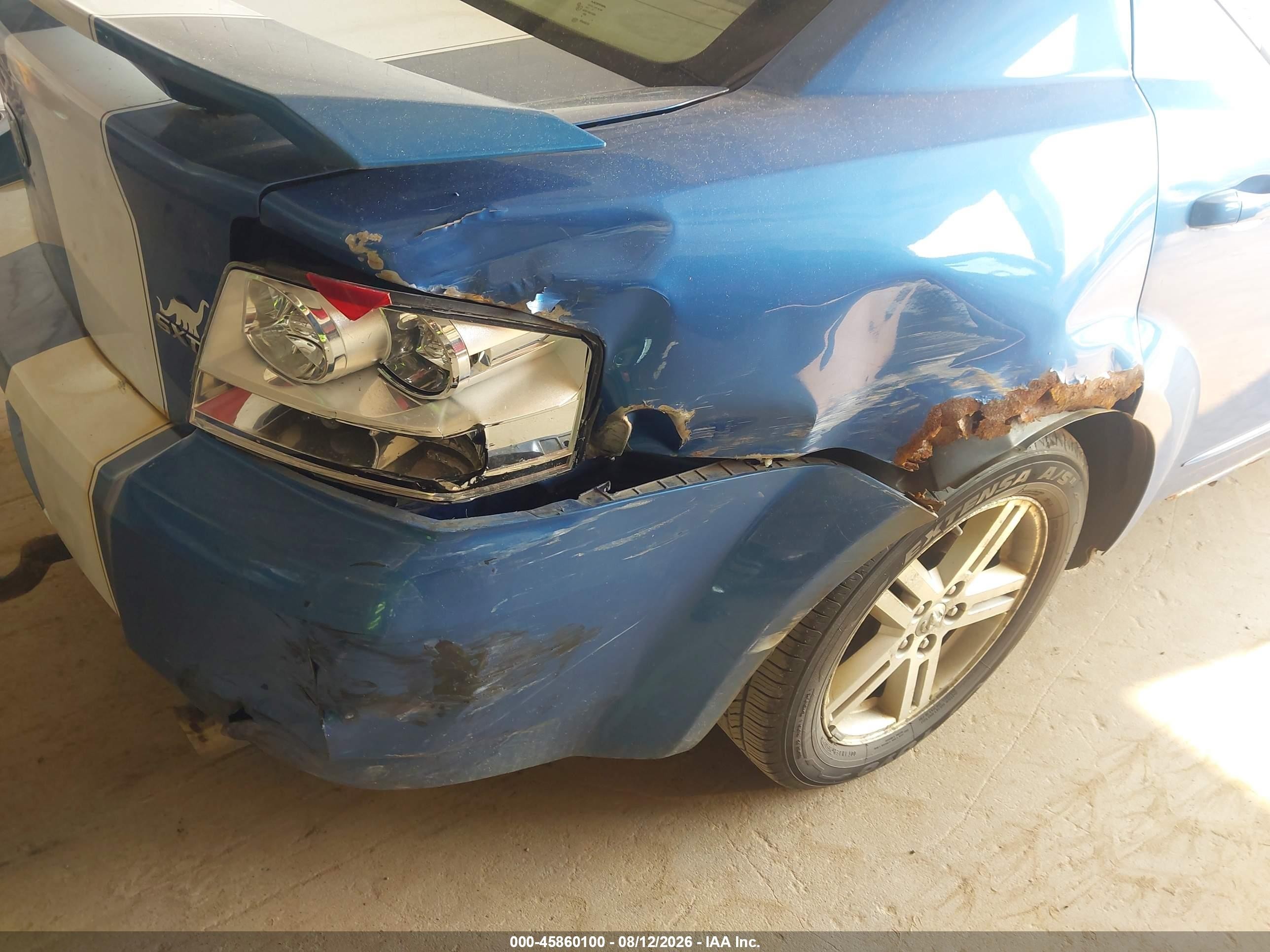 2008 Dodge Avenger Sxt Blue vin: 1B3LC56K88N615678