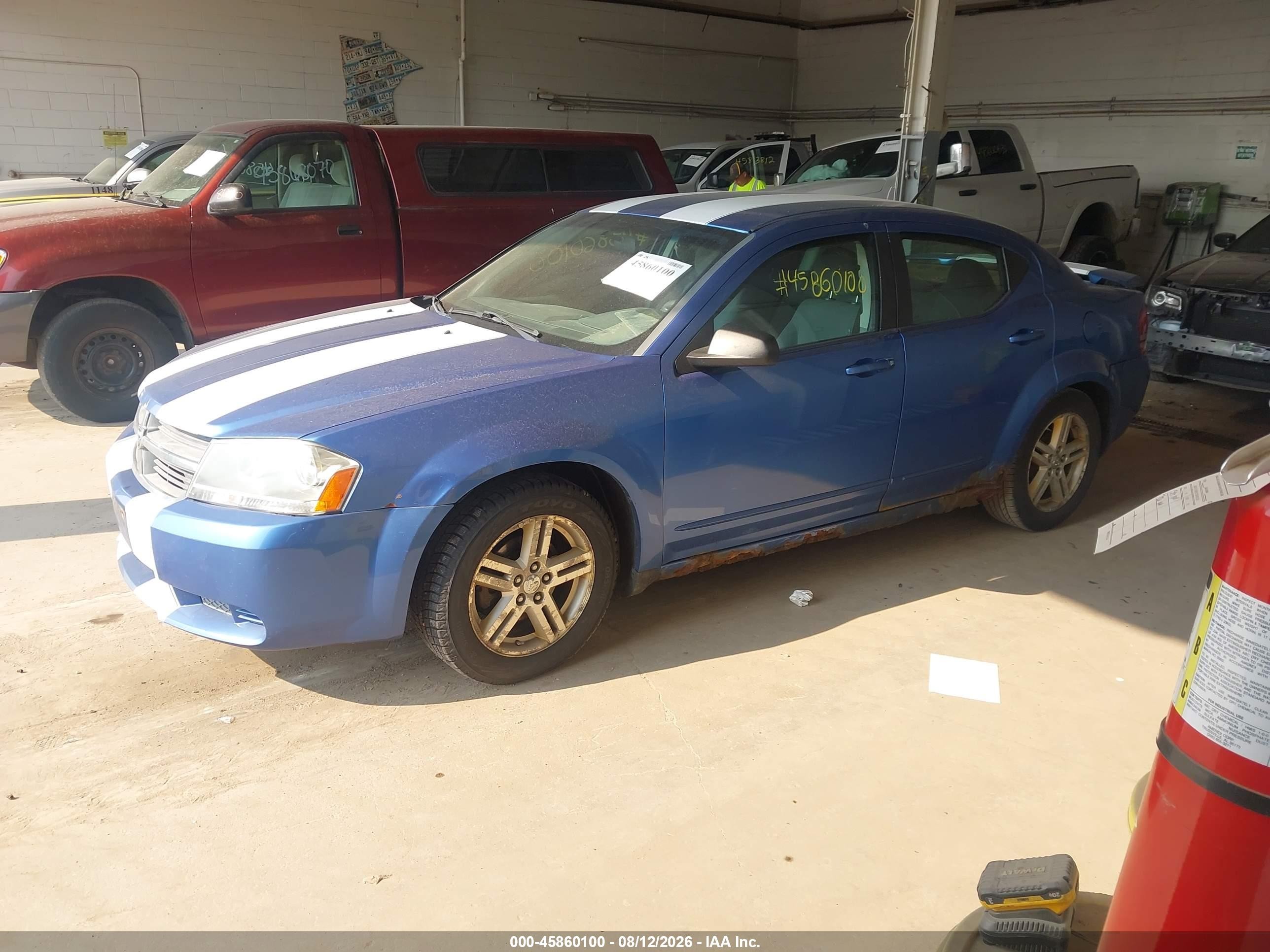 2008 Dodge Avenger Sxt Blue vin: 1B3LC56K88N615678