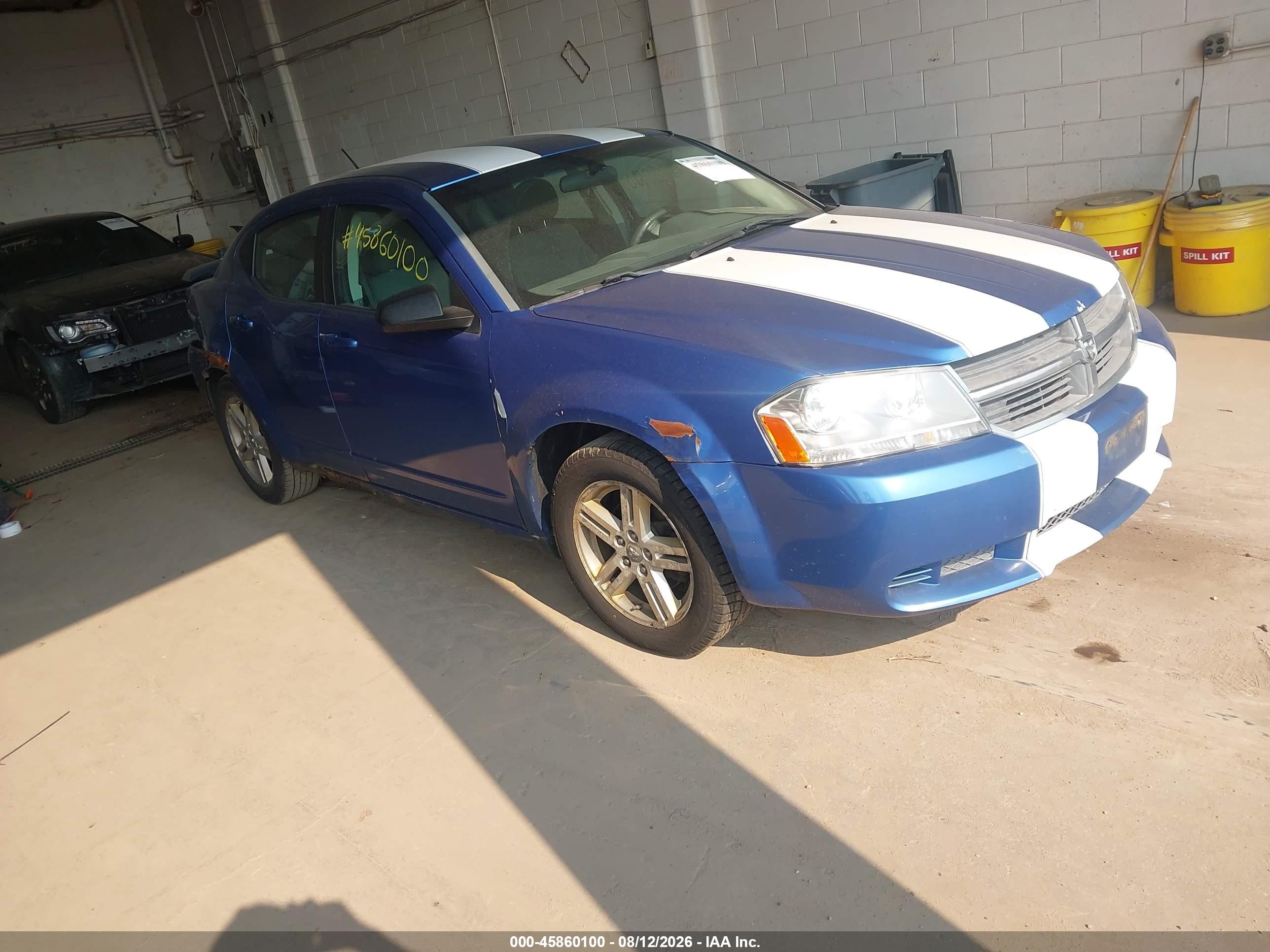 2008 Dodge Avenger Sxt Blue vin: 1B3LC56K88N615678