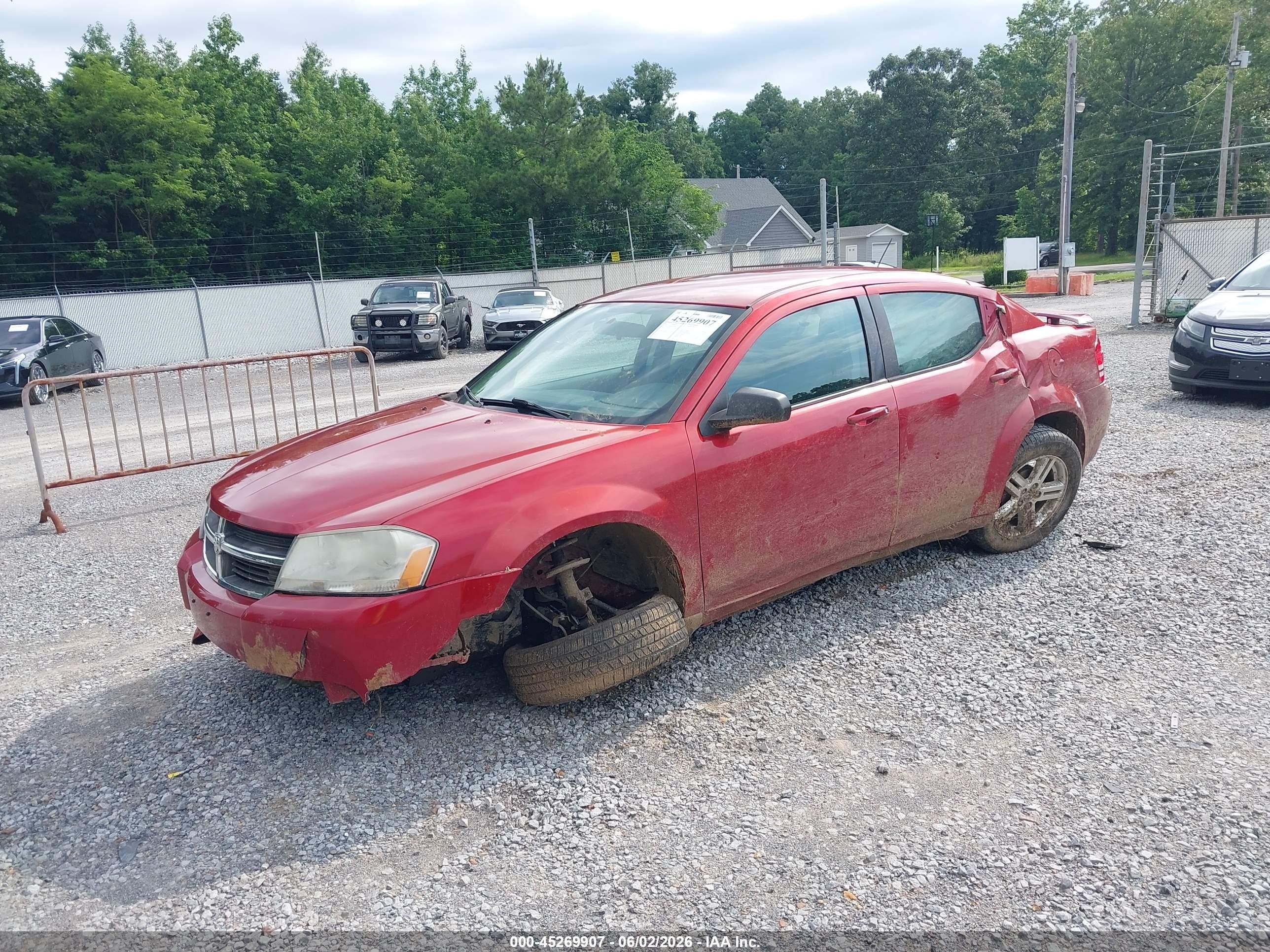 2008 Dodge Avenger Sxt Red vin: 1B3LC56K98N298560