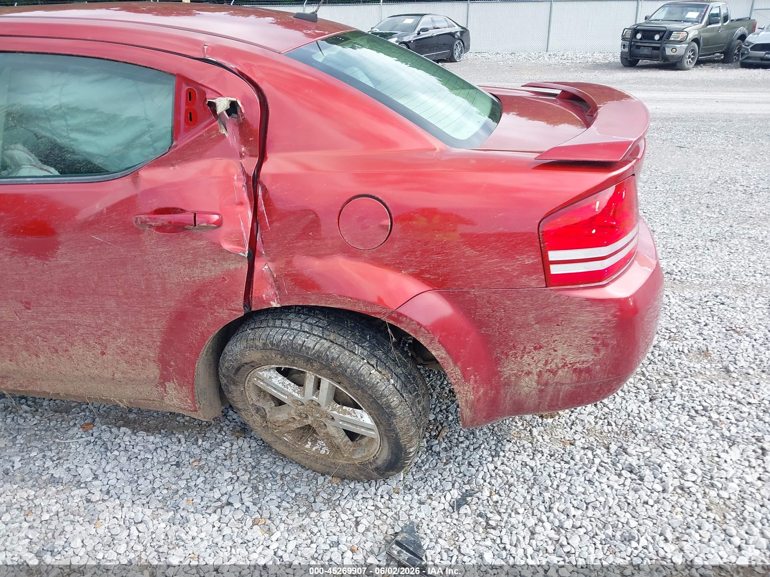 2008 Dodge Avenger Sxt Red vin: 1B3LC56K98N298560
