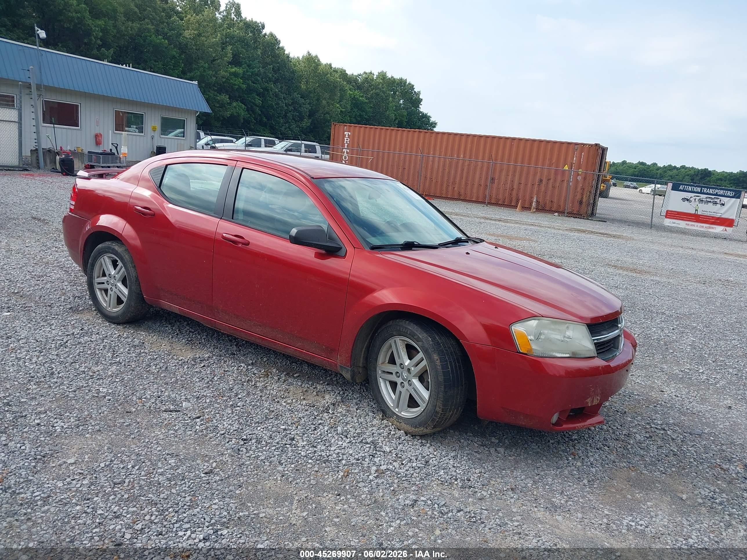 2008 Dodge Avenger Sxt Red vin: 1B3LC56K98N298560