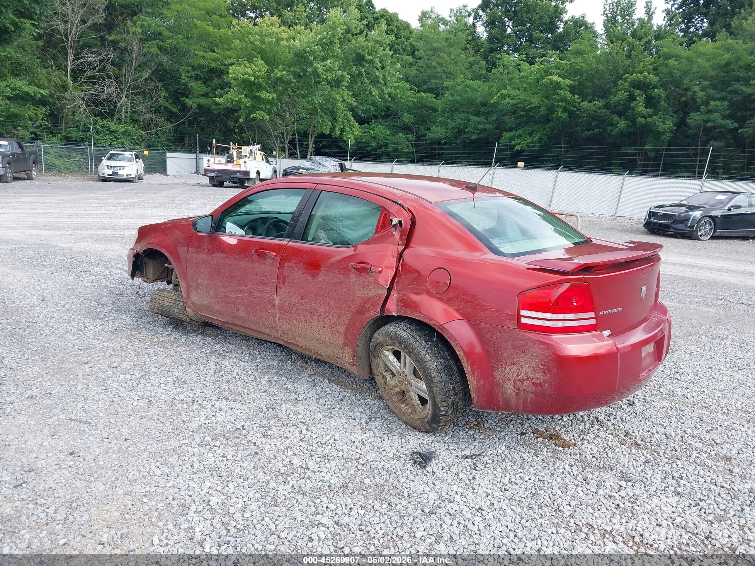 2008 Dodge Avenger Sxt Red vin: 1B3LC56K98N298560