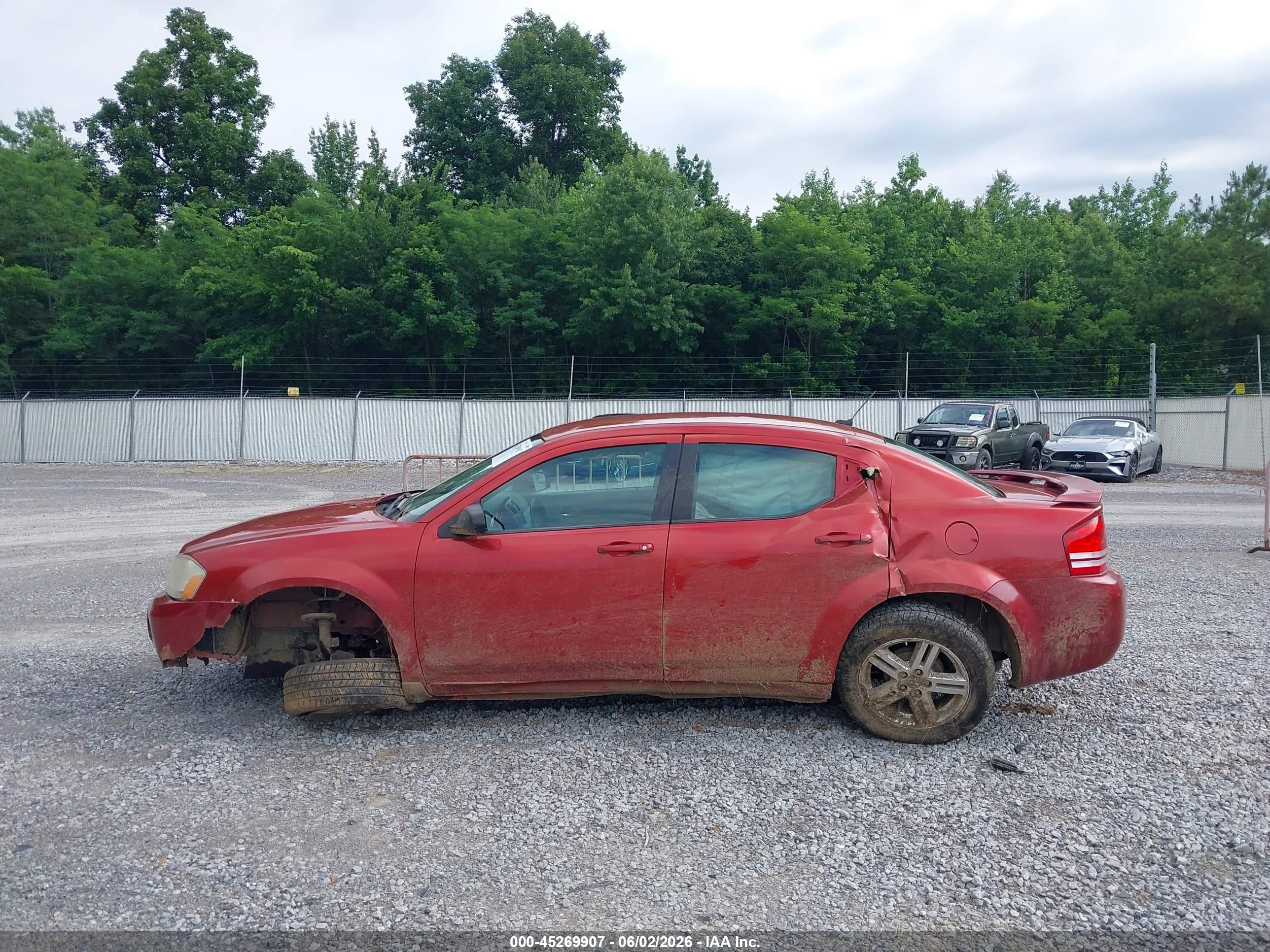 2008 Dodge Avenger Sxt Red vin: 1B3LC56K98N298560