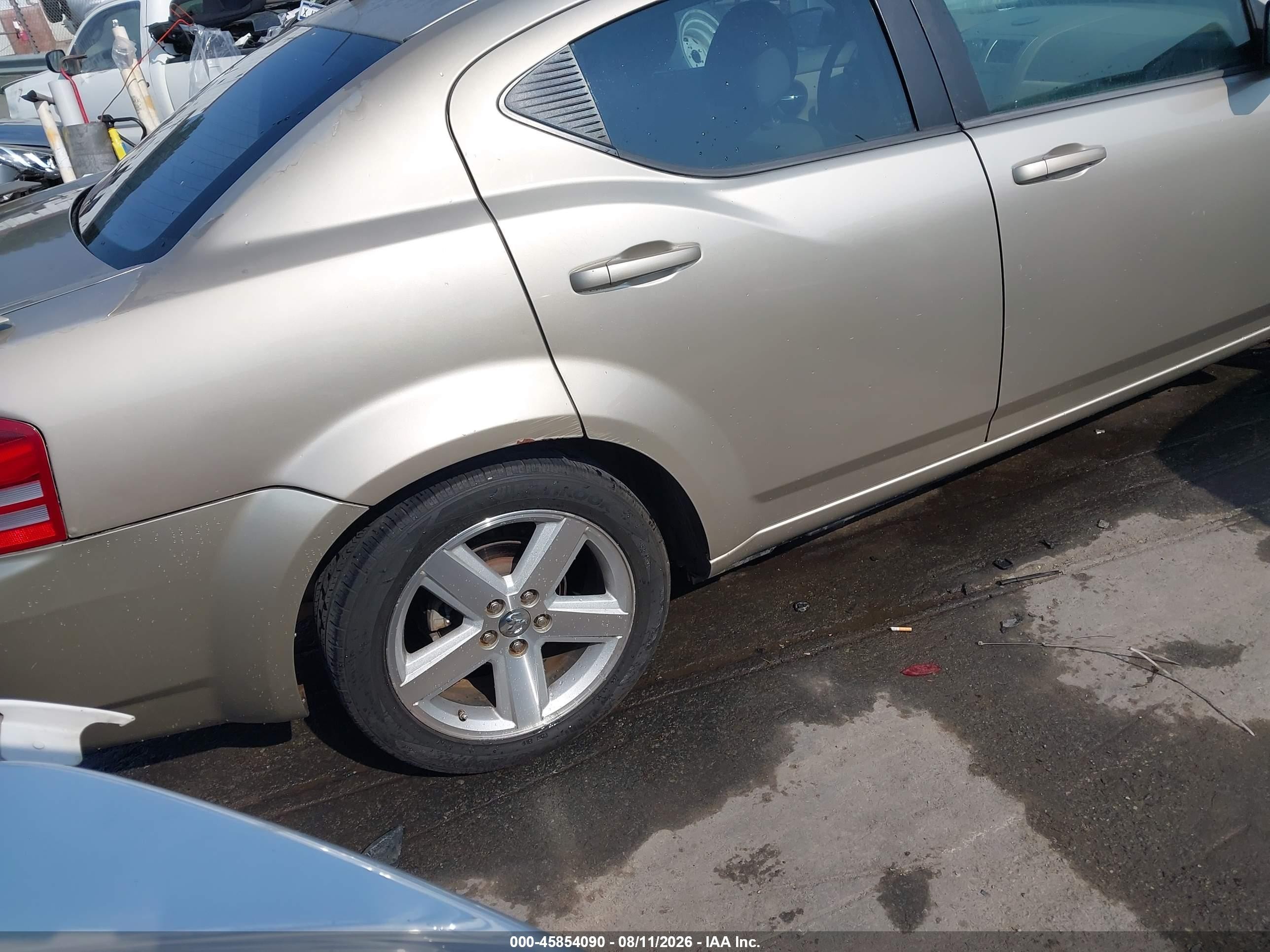 2008 Dodge Avenger Sxt Золотой vin: 1B3LC56R38N277569