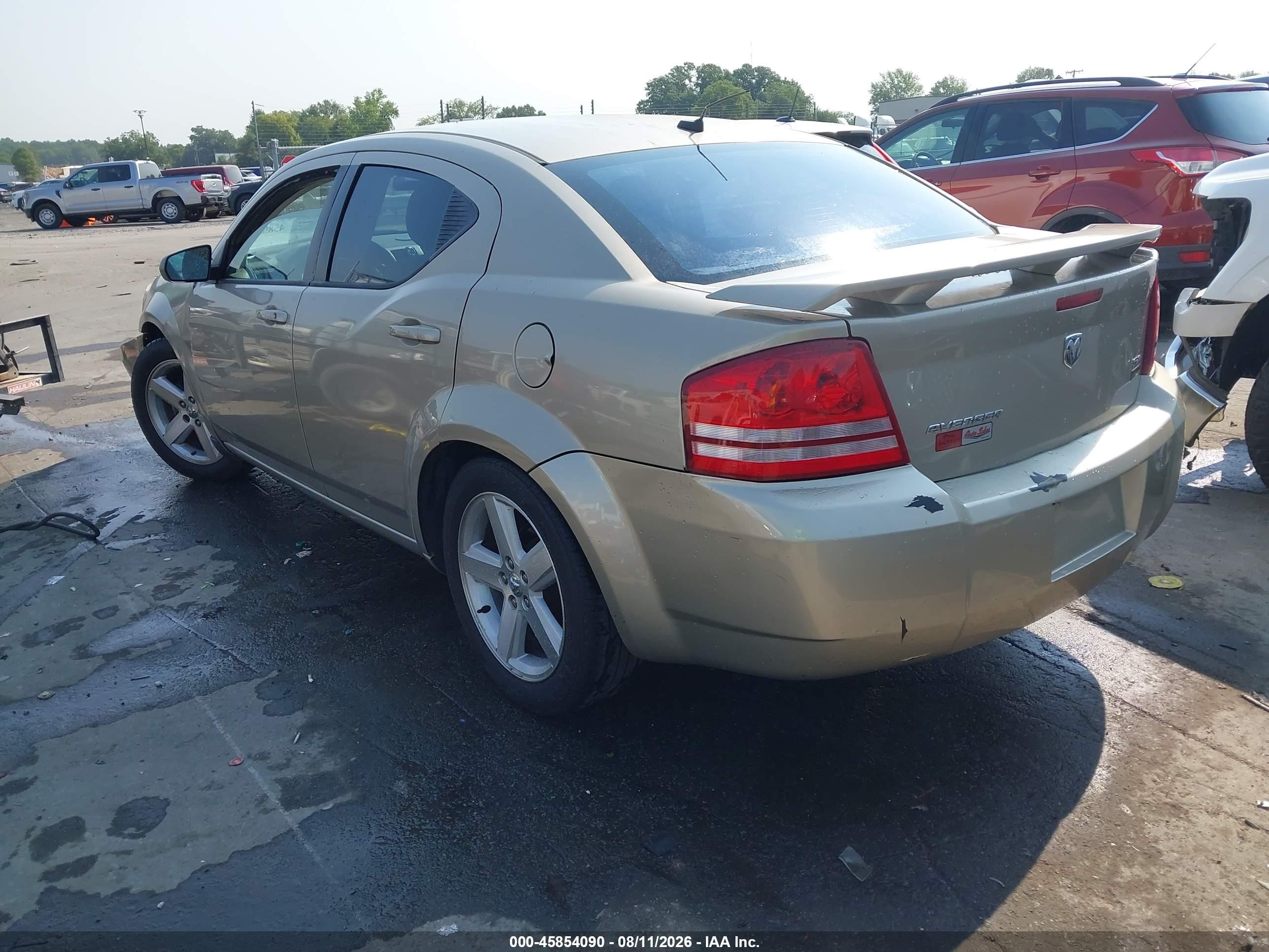 2008 Dodge Avenger Sxt Золотой vin: 1B3LC56R38N277569