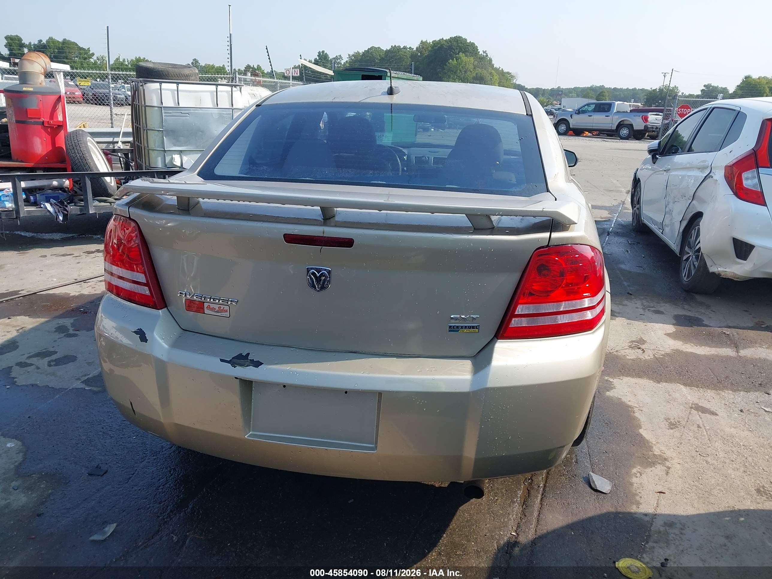 2008 Dodge Avenger Sxt Золотой vin: 1B3LC56R38N277569