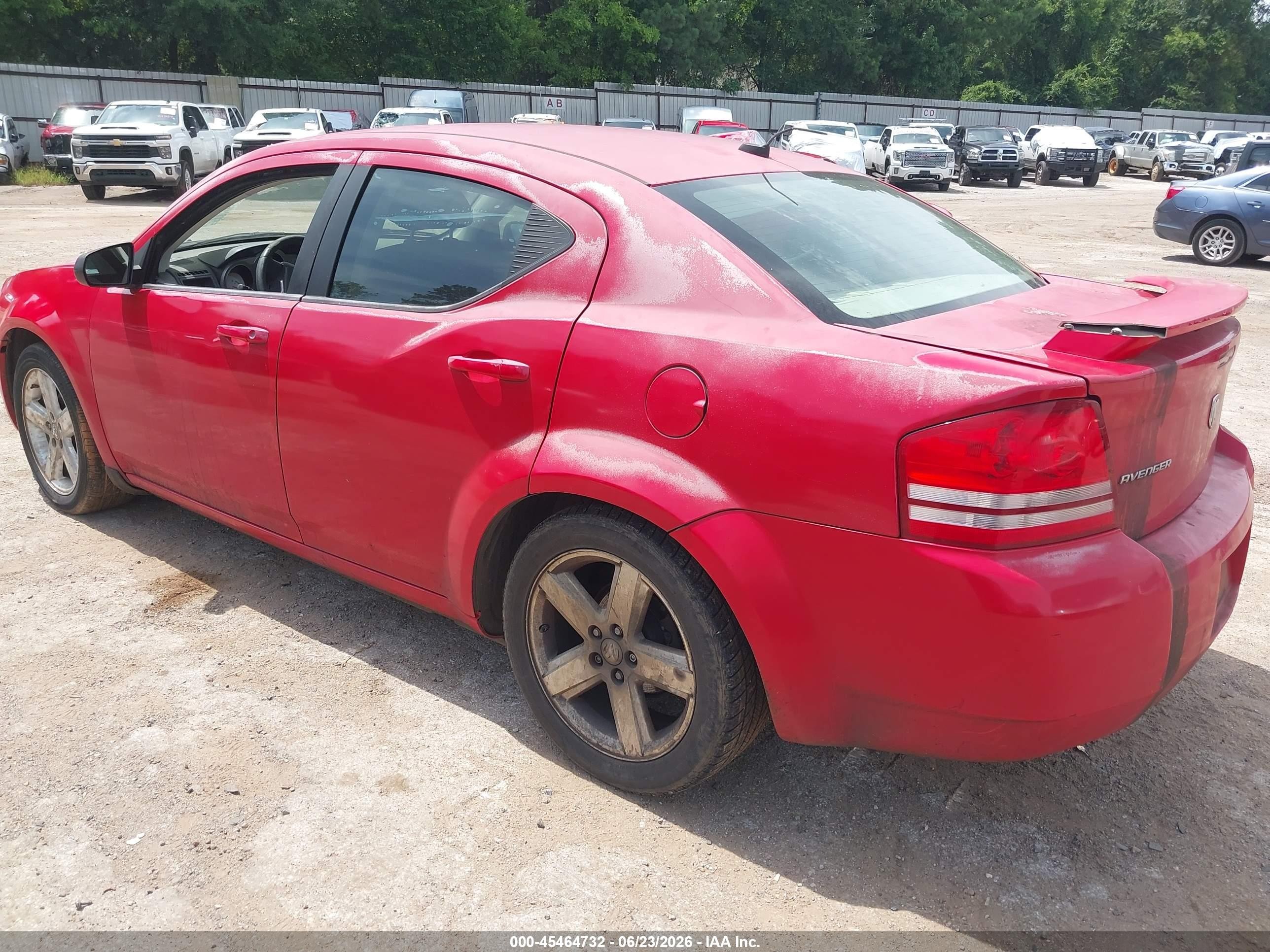 2008 Dodge Avenger Sxt Red vin: 1B3LC56R98N299267