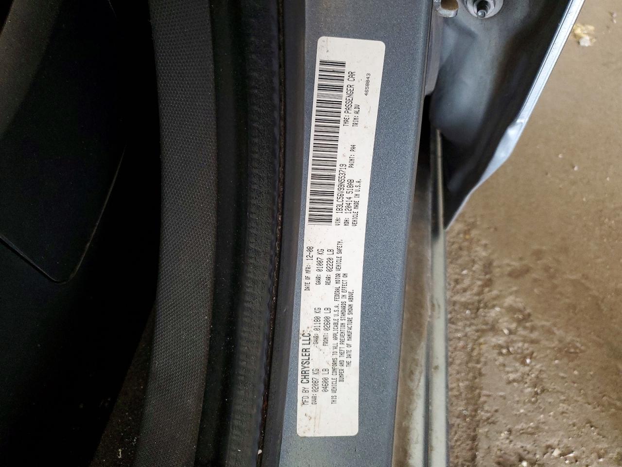 2009 Dodge Avenger Sxt Silver vin: 1B3LC56V99N553719