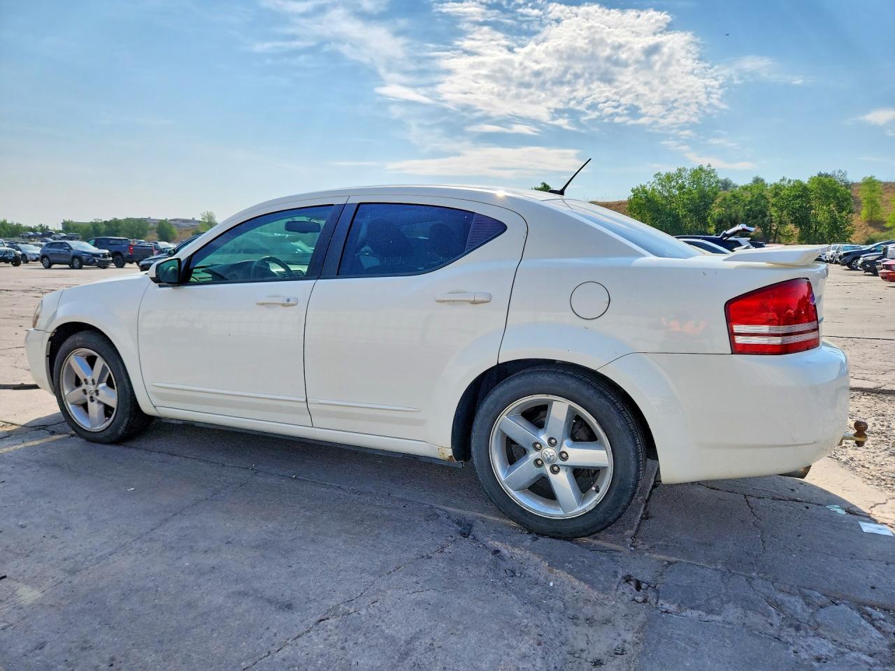2008 Dodge Avenger R/t White vin: 1B3LC76M48N690052