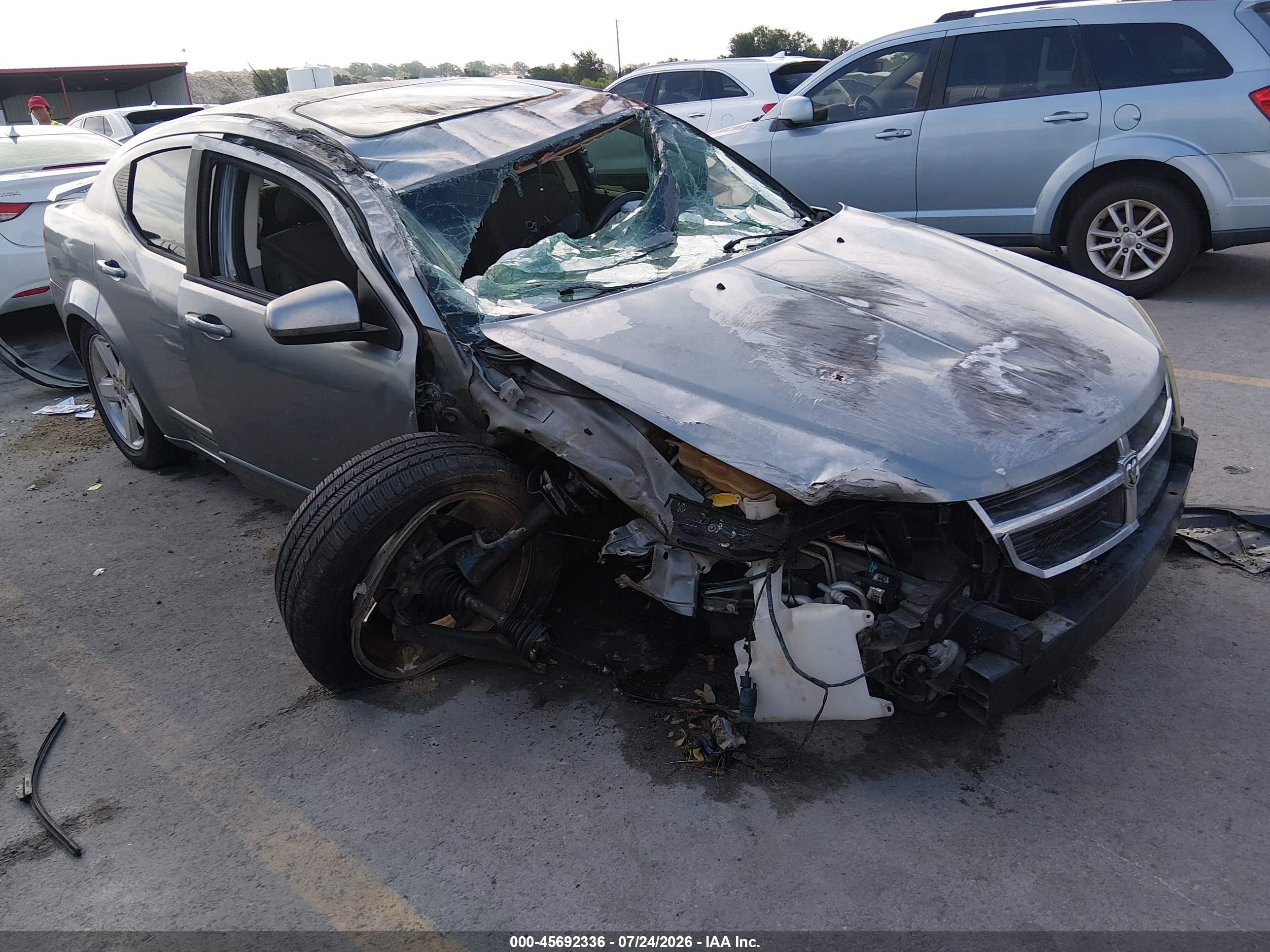 2008 Dodge Avenger R/t Gray vin: 1B3LC76M98N261831