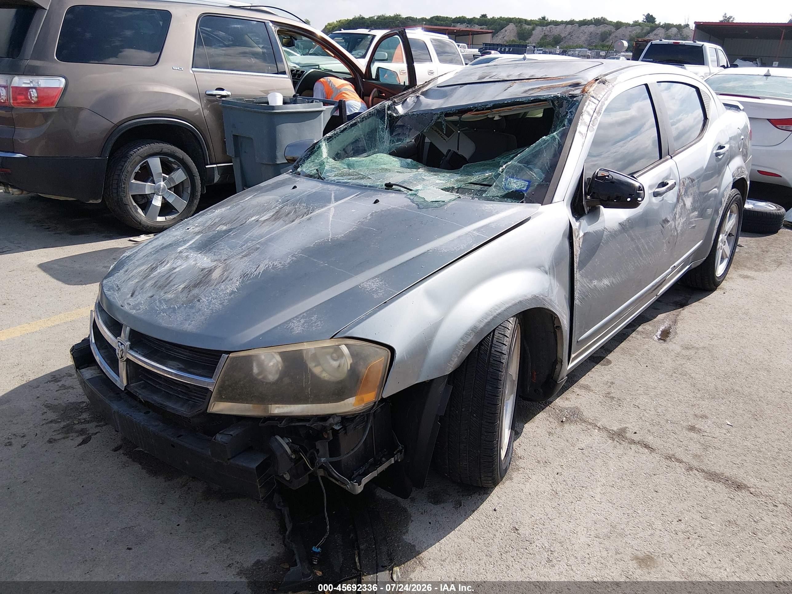 2008 Dodge Avenger R/t Gray vin: 1B3LC76M98N261831