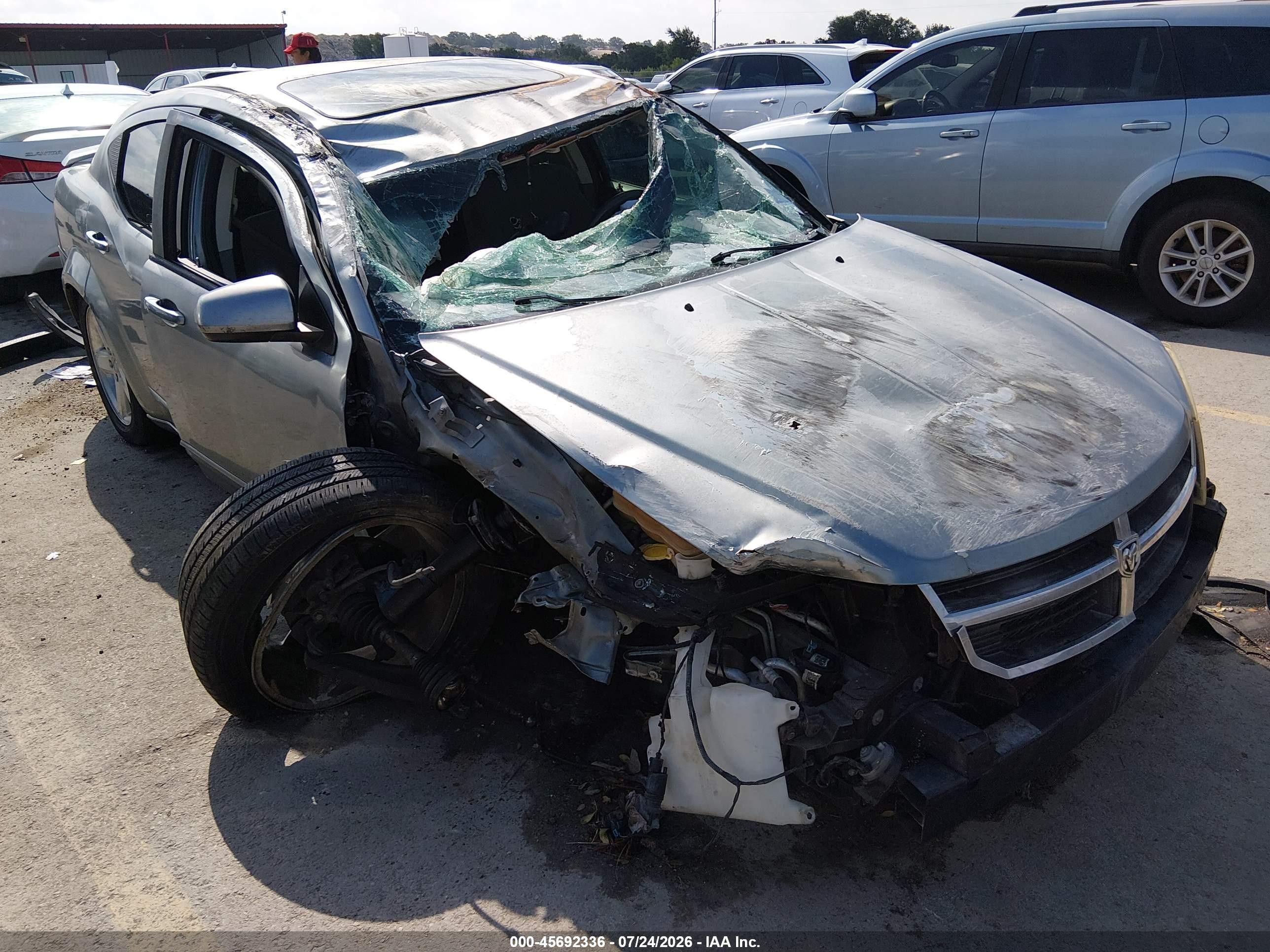2008 Dodge Avenger R/t Gray vin: 1B3LC76M98N261831