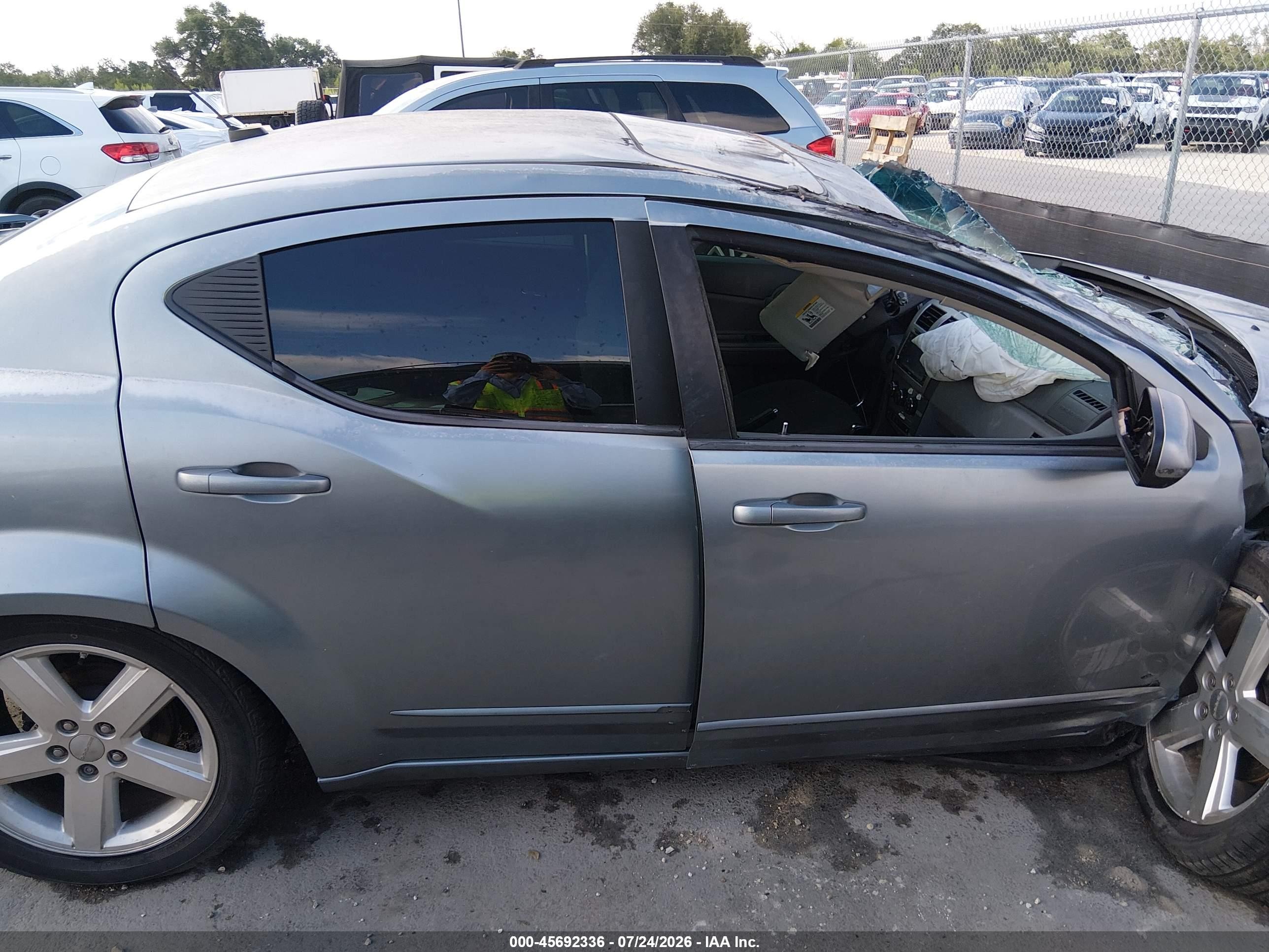 2008 Dodge Avenger R/t Gray vin: 1B3LC76M98N261831