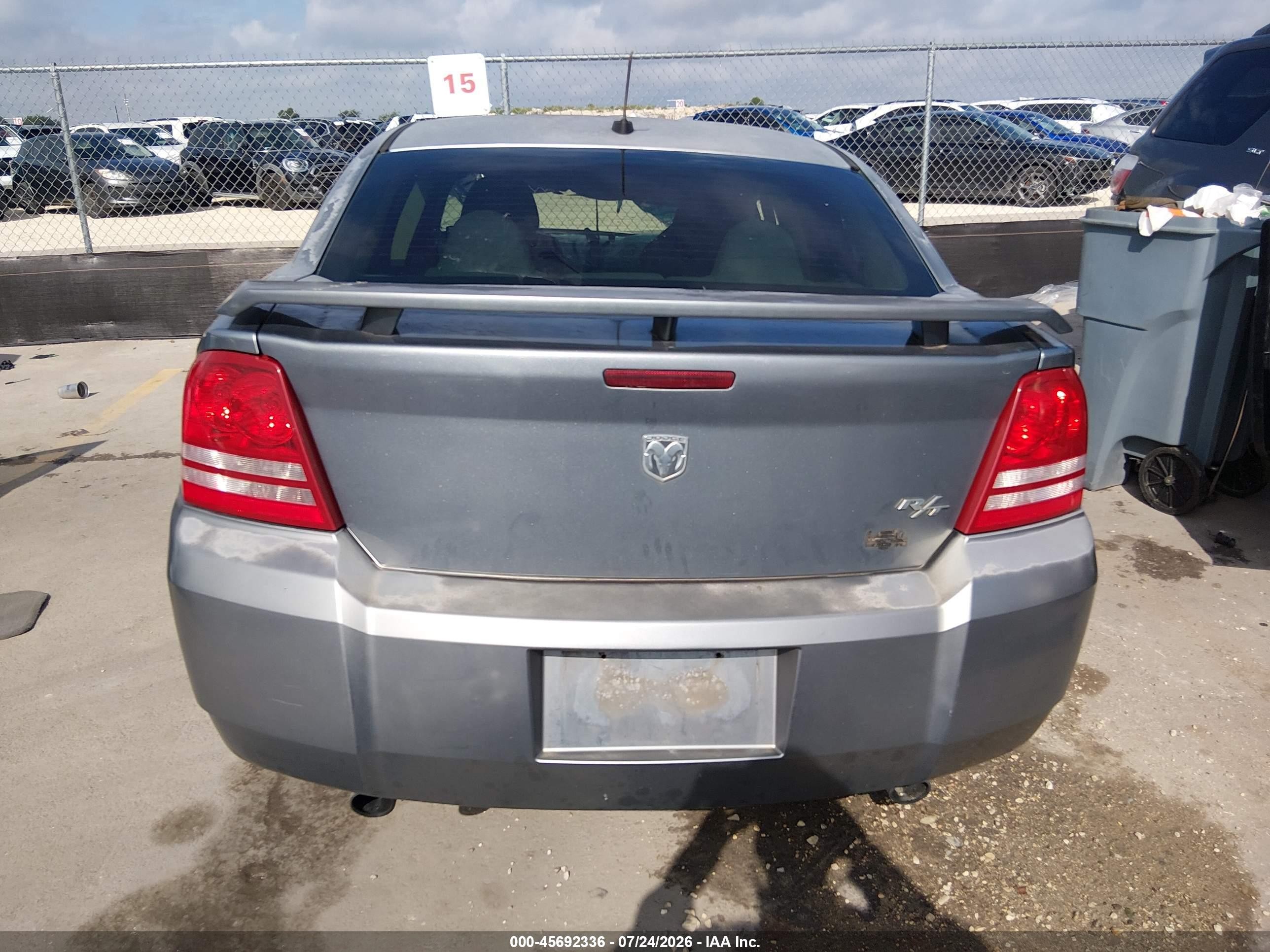 2008 Dodge Avenger R/t Gray vin: 1B3LC76M98N261831