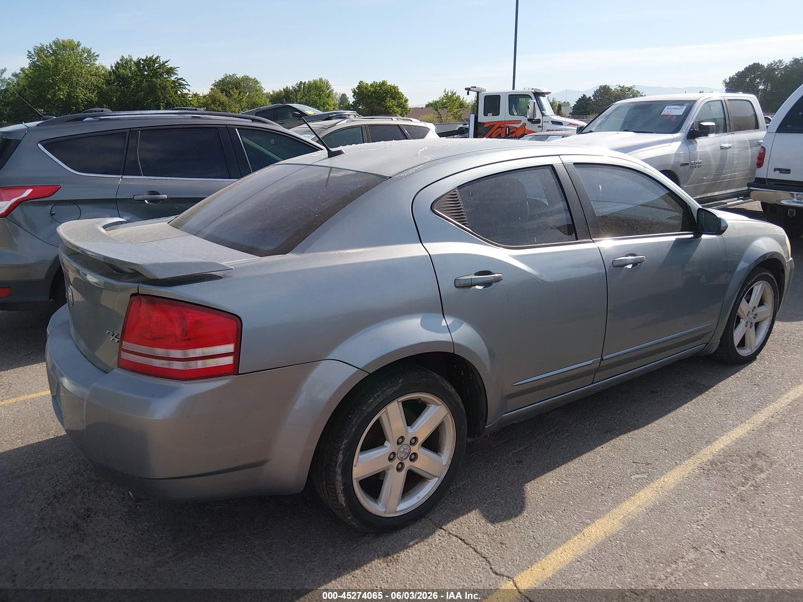 2008 Dodge Avenger R/t Silver vin: 1B3LD76M78N629579
