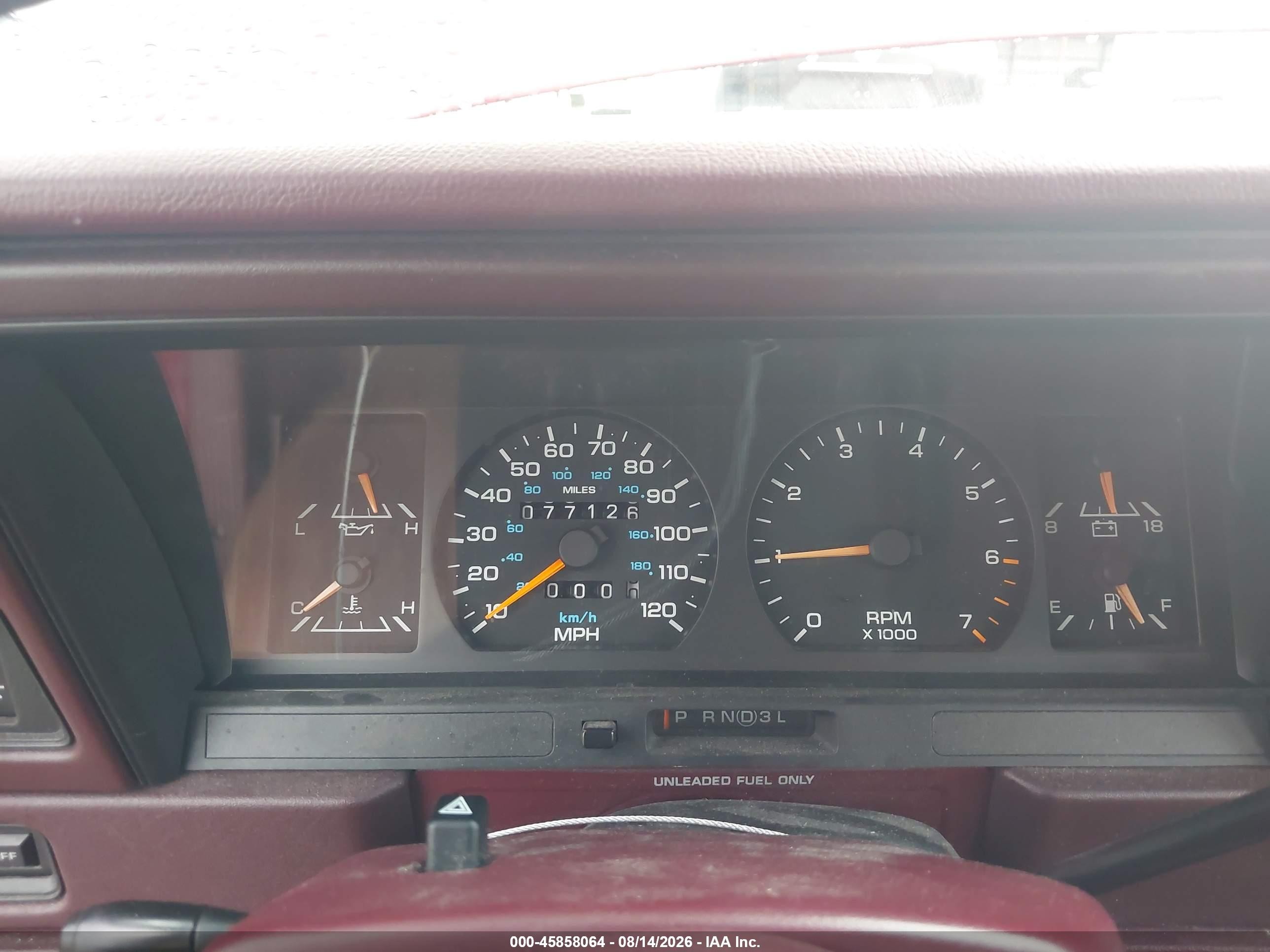 1991 Dodge Spirit   Red vin: 1B3XA4630MF701162