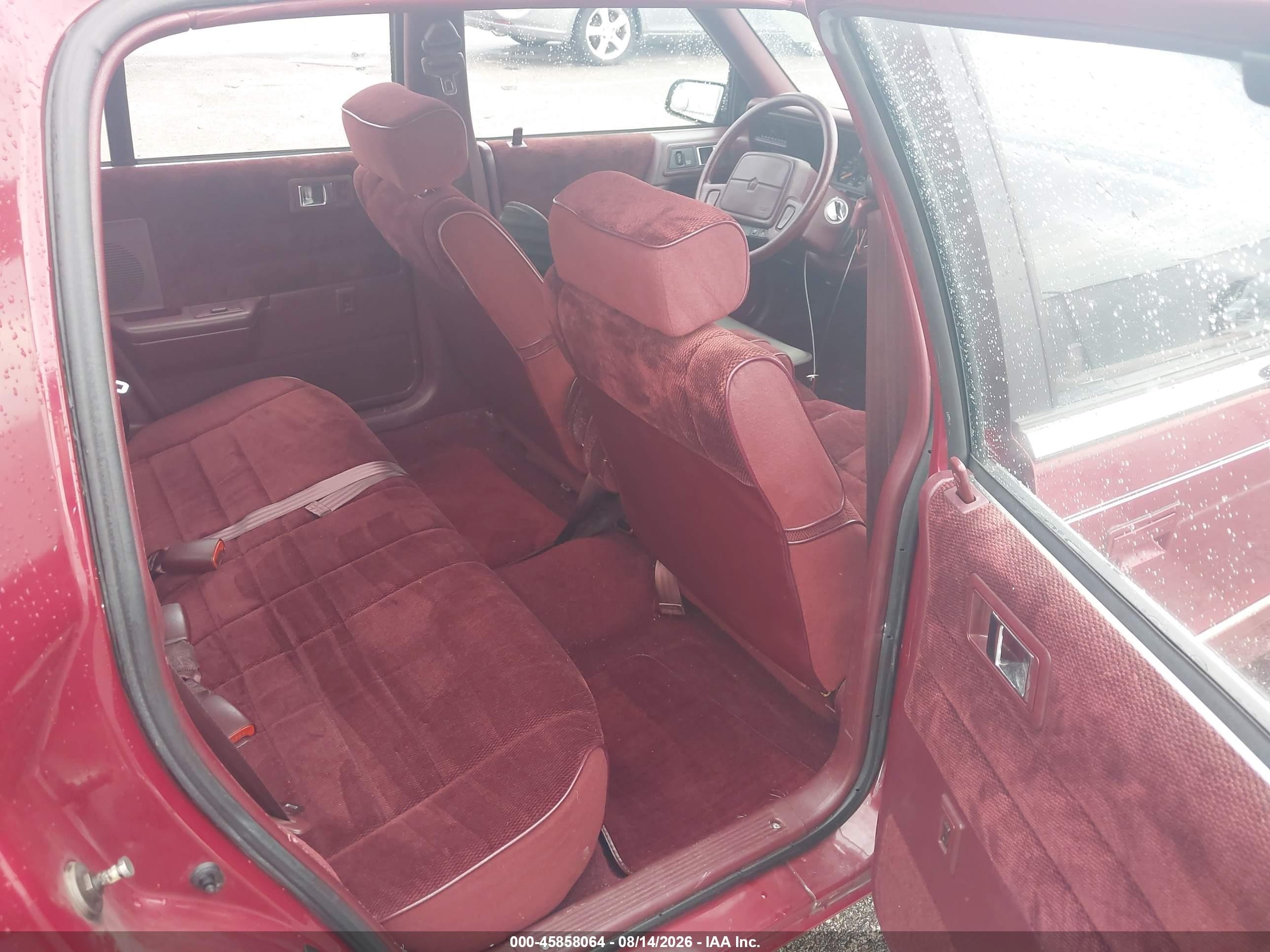 1991 Dodge Spirit   Red vin: 1B3XA4630MF701162