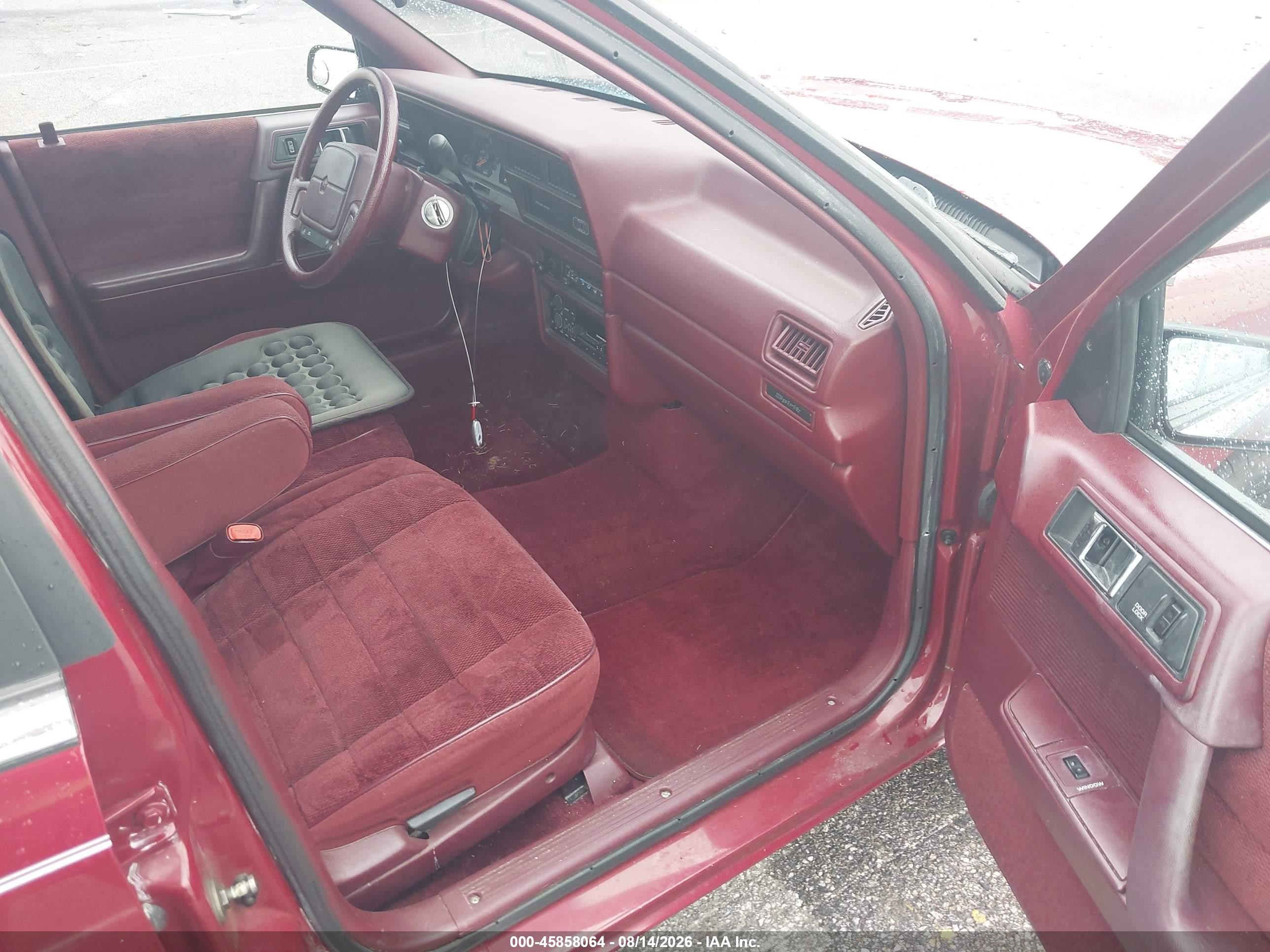 1991 Dodge Spirit   Red vin: 1B3XA4630MF701162