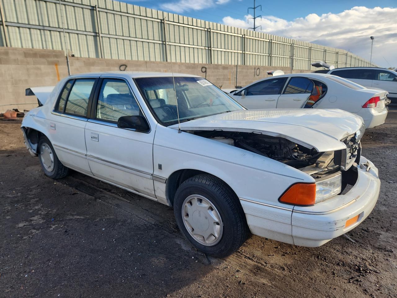 1991 Dodge Spirit White vin: 1B3XA4635MF524205