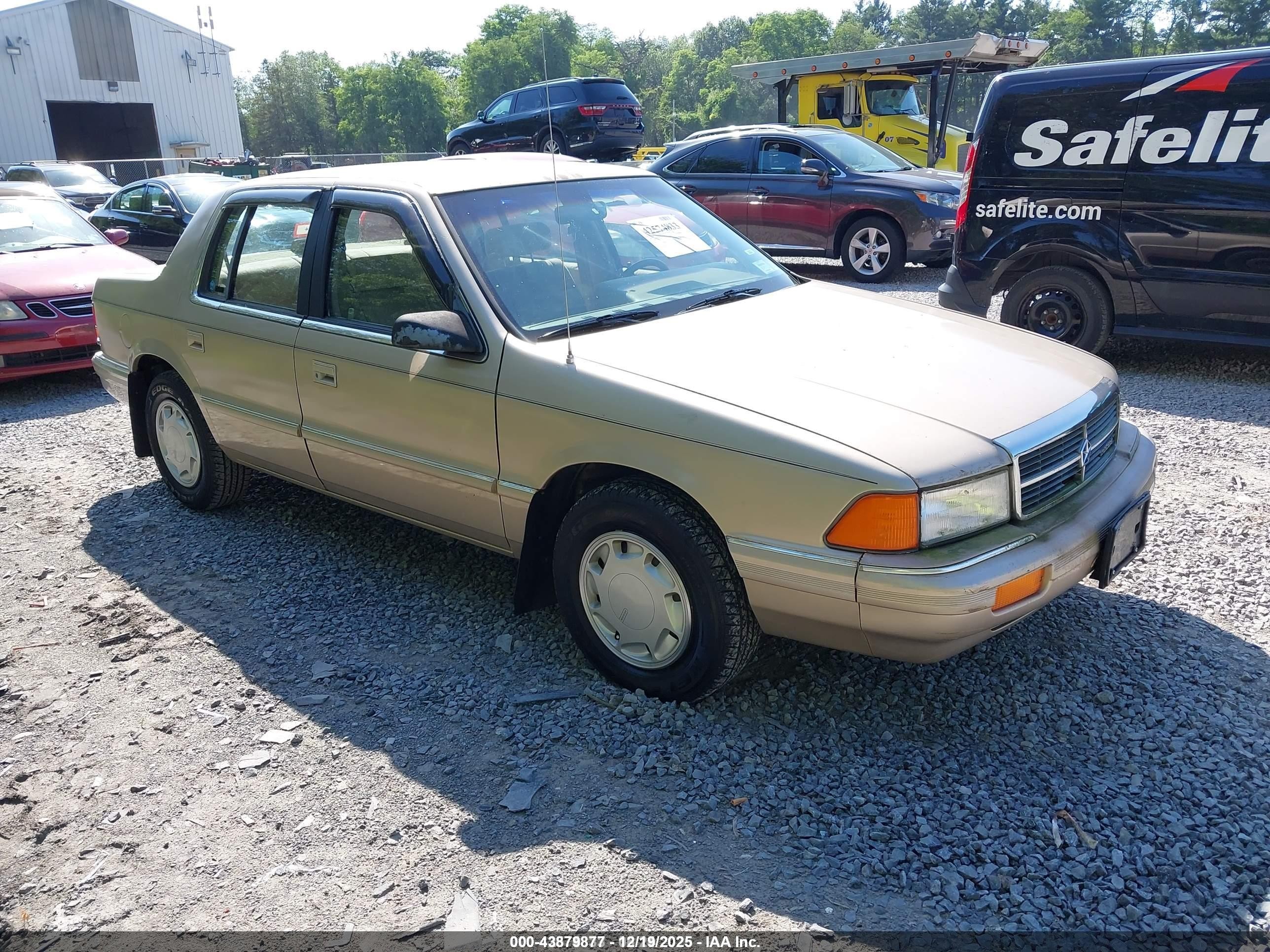 1991 Dodge Spirit   Gold vin: 1B3XA46K2MF565396