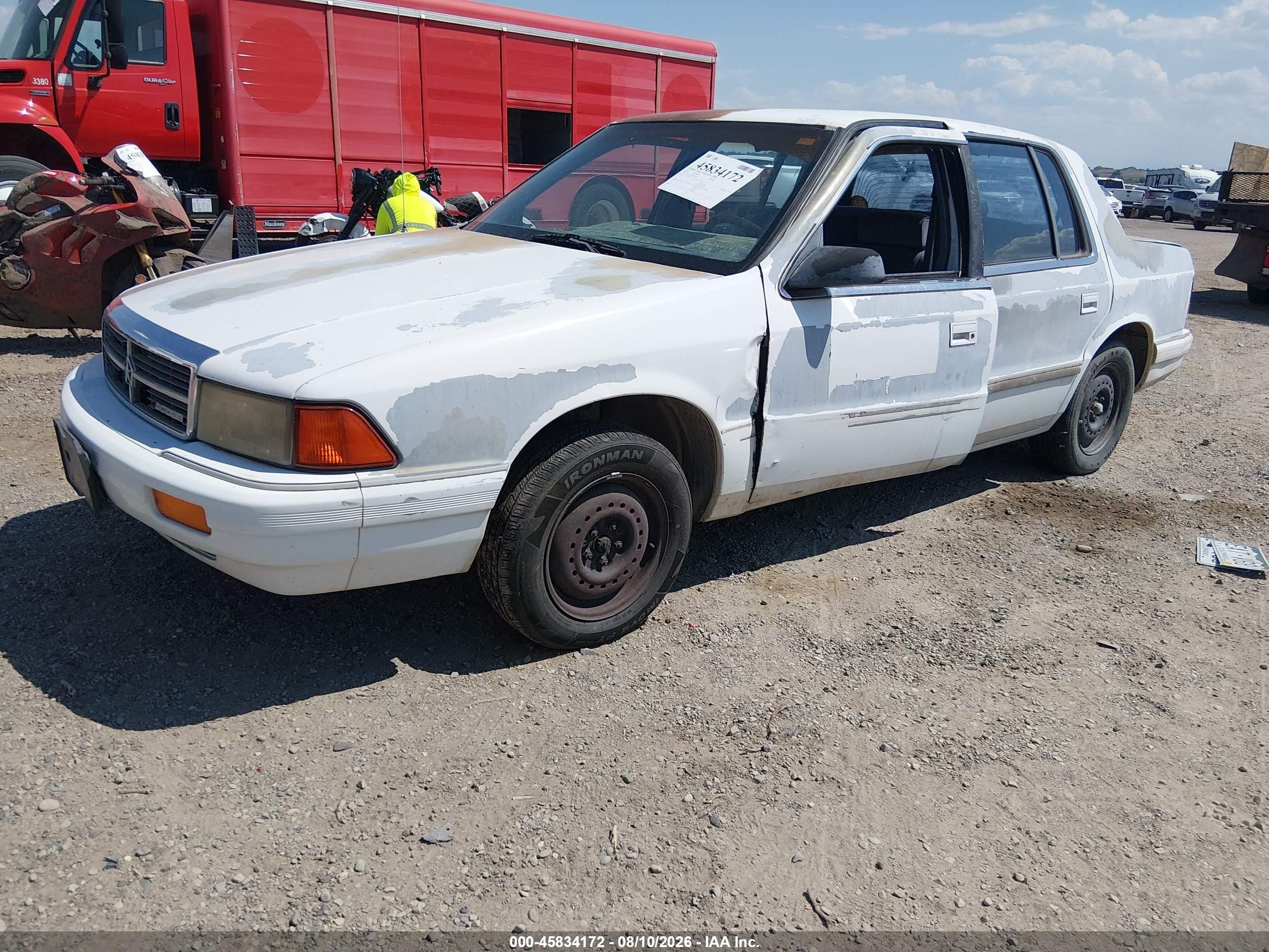 1991 Dodge Spirit   White vin: 1B3XA46K6MF669552