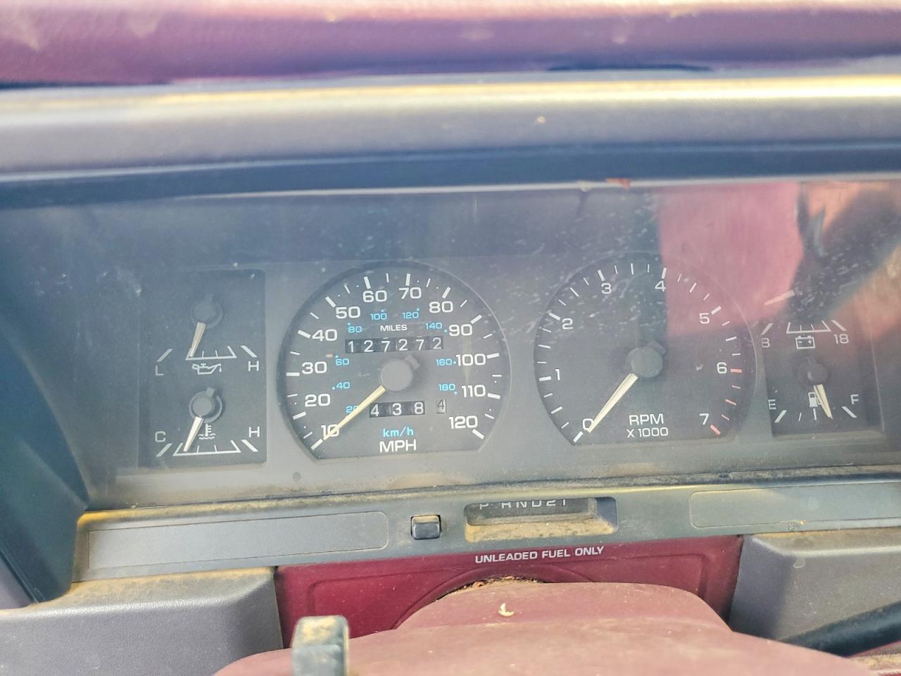1991 Dodge Spirit Burgundy vin: 1B3XA46K8MF542771