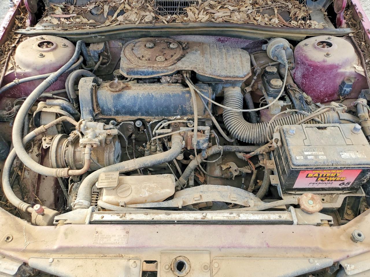 1991 Dodge Spirit Burgundy vin: 1B3XA46K8MF542771