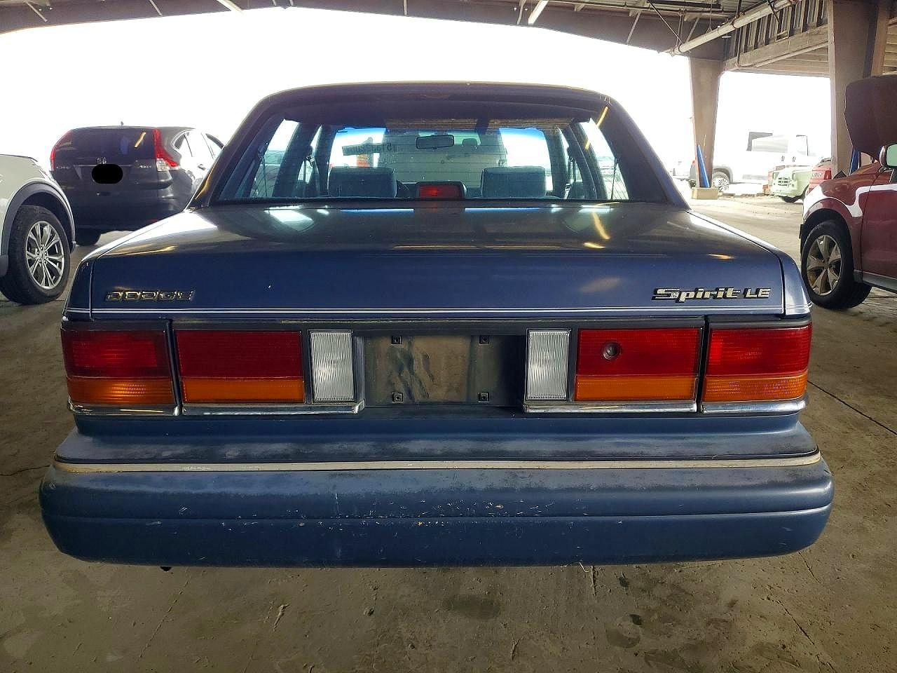 1991 Dodge Spirit Blue vin: 1B3XA5631MF535921