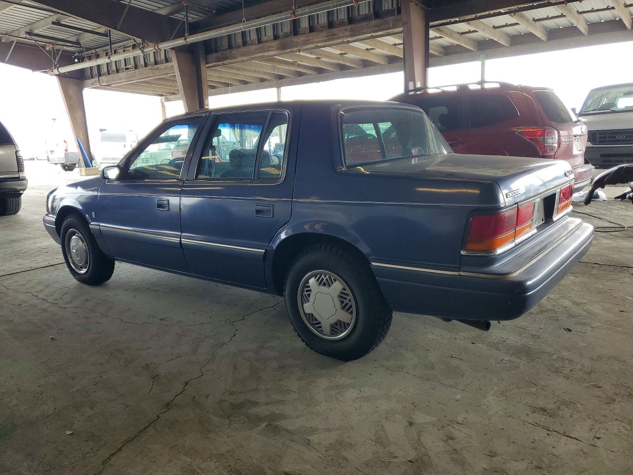 1991 Dodge Spirit Blue vin: 1B3XA5631MF535921