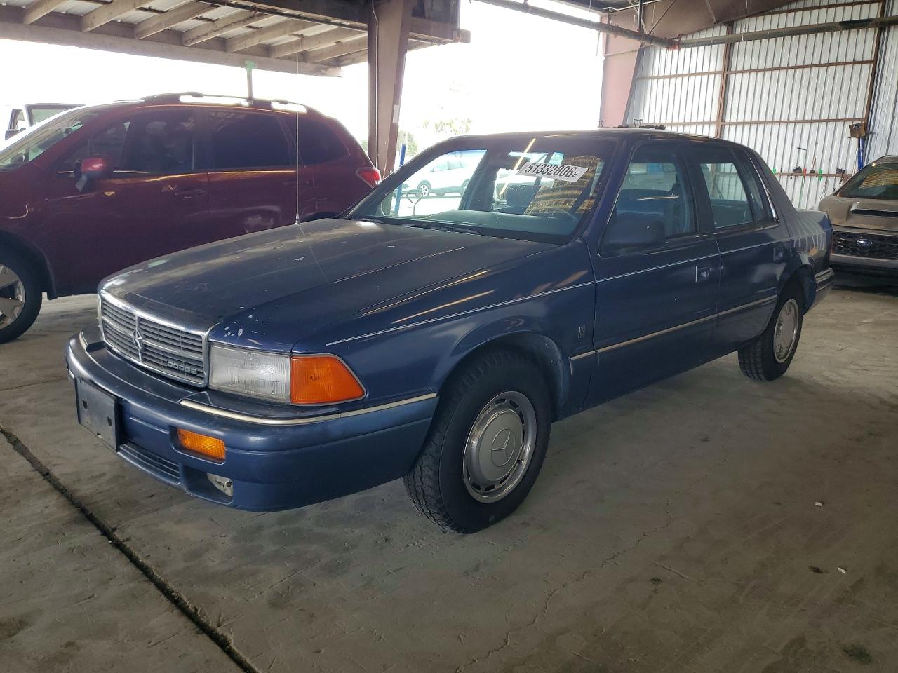 1991 Dodge Spirit Blue vin: 1B3XA5631MF535921
