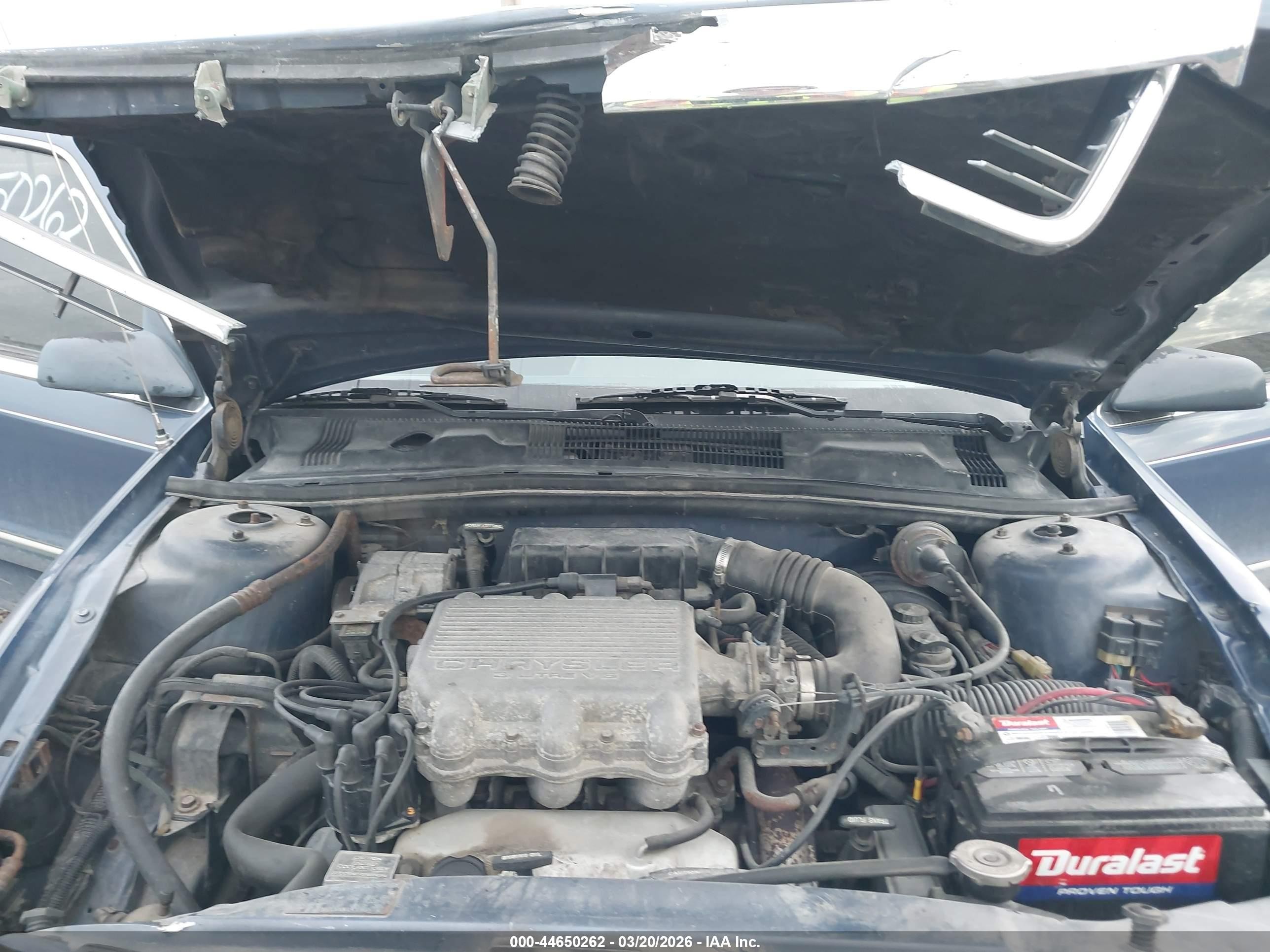 1992 Dodge Spirit Le Blue vin: 1B3XA5634NF258795