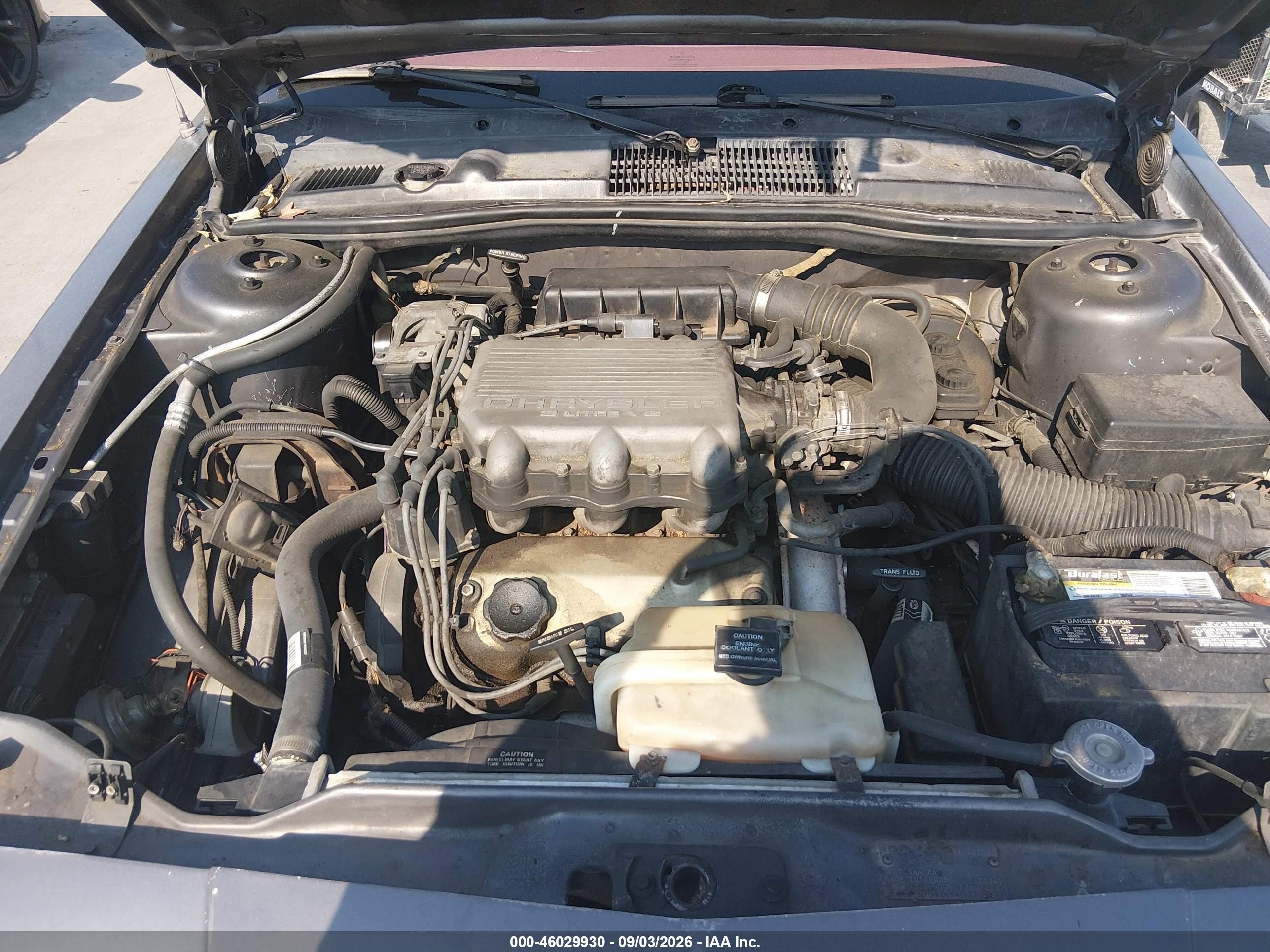 1993 Dodge Dynasty Gray vin: 1B3XC4636PD143621